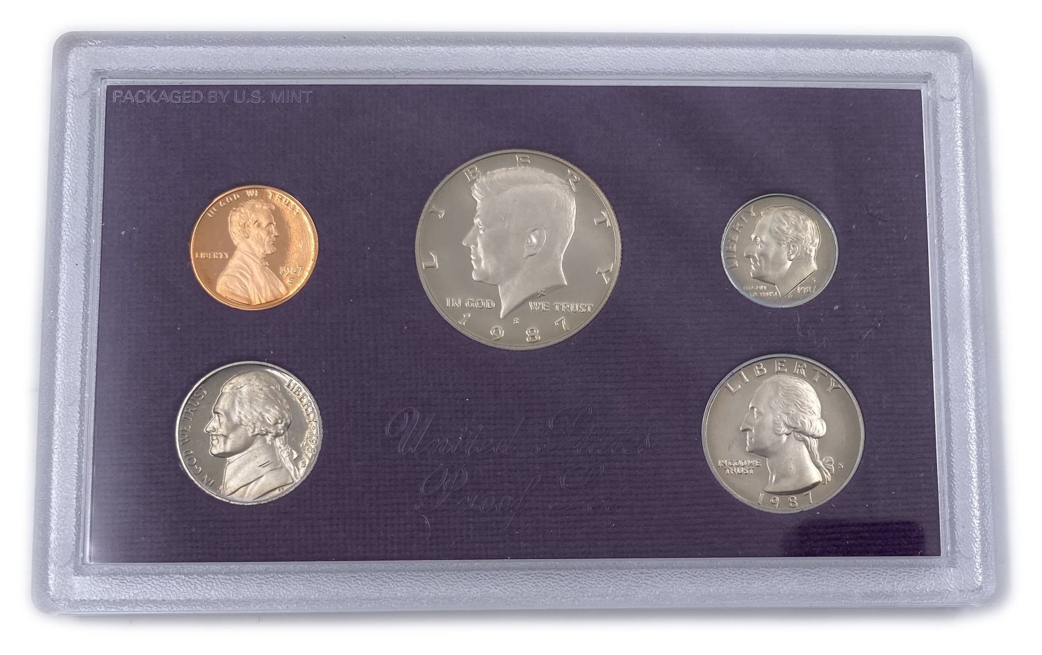 USA - Lot of 8 different coin sets in luxury and original cases - New Conditions (UNC) - 1970s and 1980s - 1 16