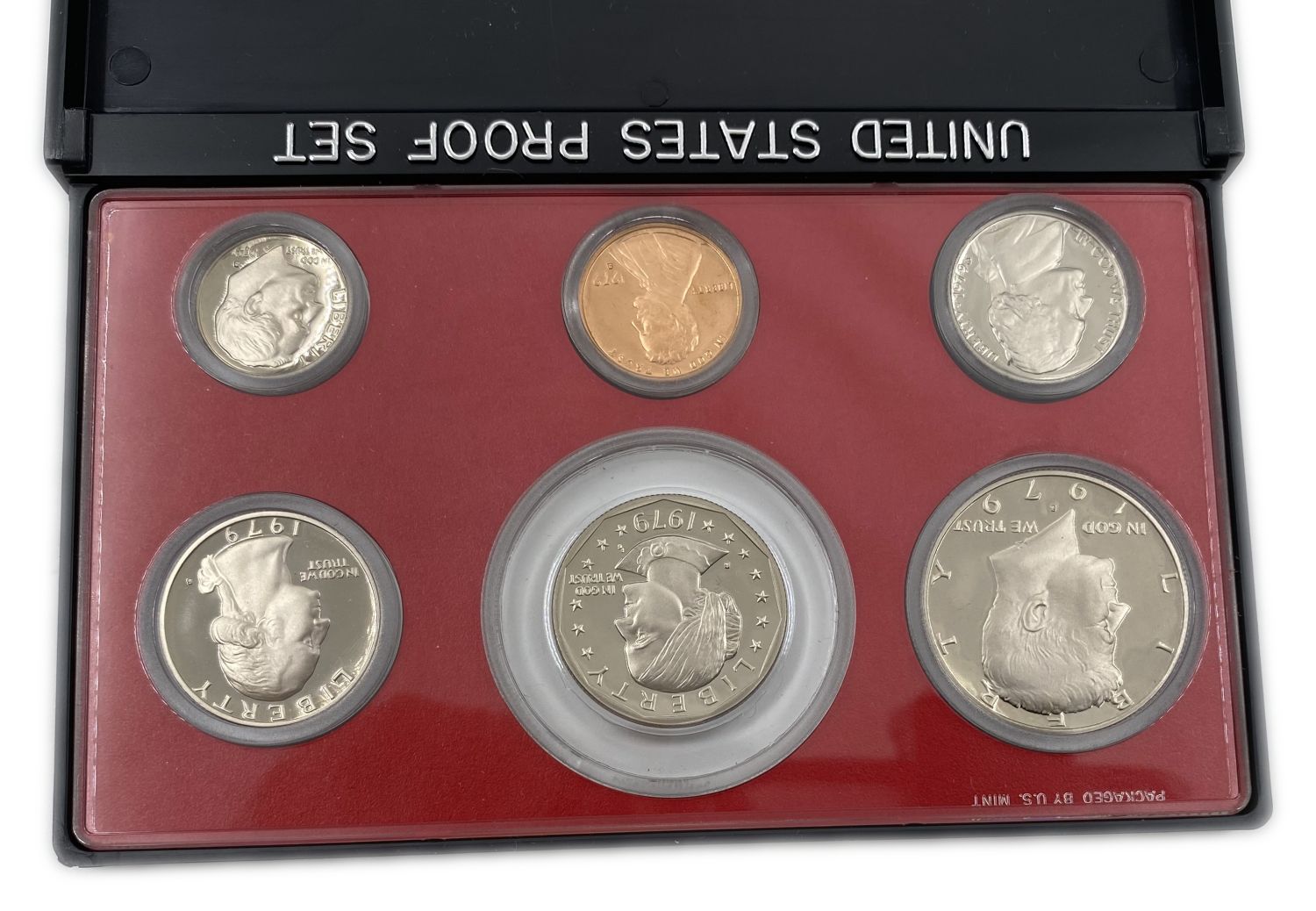 USA - Lot of 8 different coin sets in luxury and original cases - New Conditions (UNC) - 1970s and 1980s - 1 10