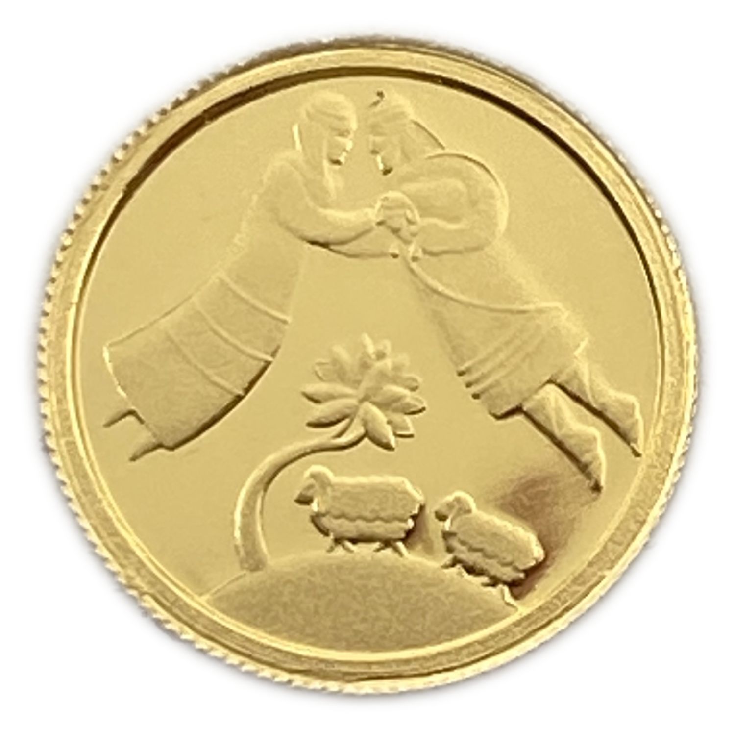 ISRAEL - Jacob and Rachel - 8th in the Biblical Art Series - Gold 999 , 1.24g , 13.92 mm
This lovely ... - 1 1