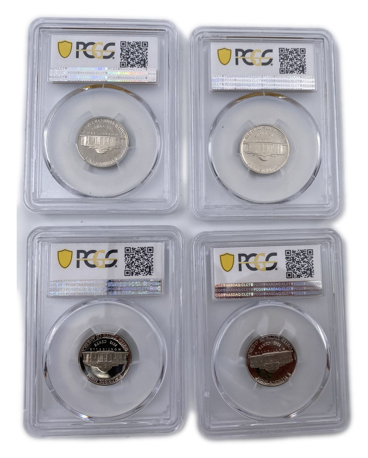 USA - Lot of 18 United States Coins graded by PCGS - Various Values, Extremely High gradings - 1 4
