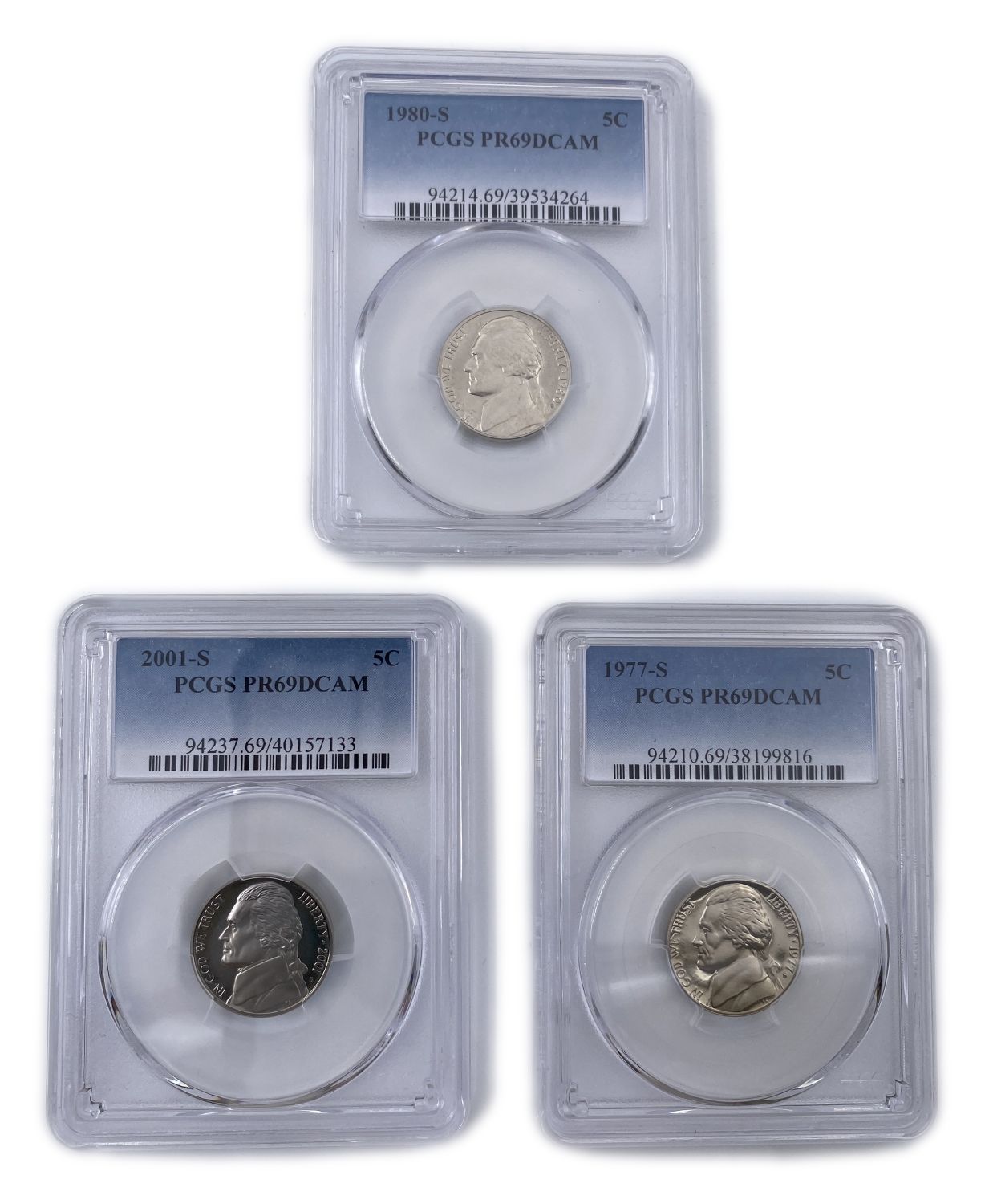 USA - Lot of 18 United States Coins graded by PCGS - Various Values, Extremely High gradings - 1 1