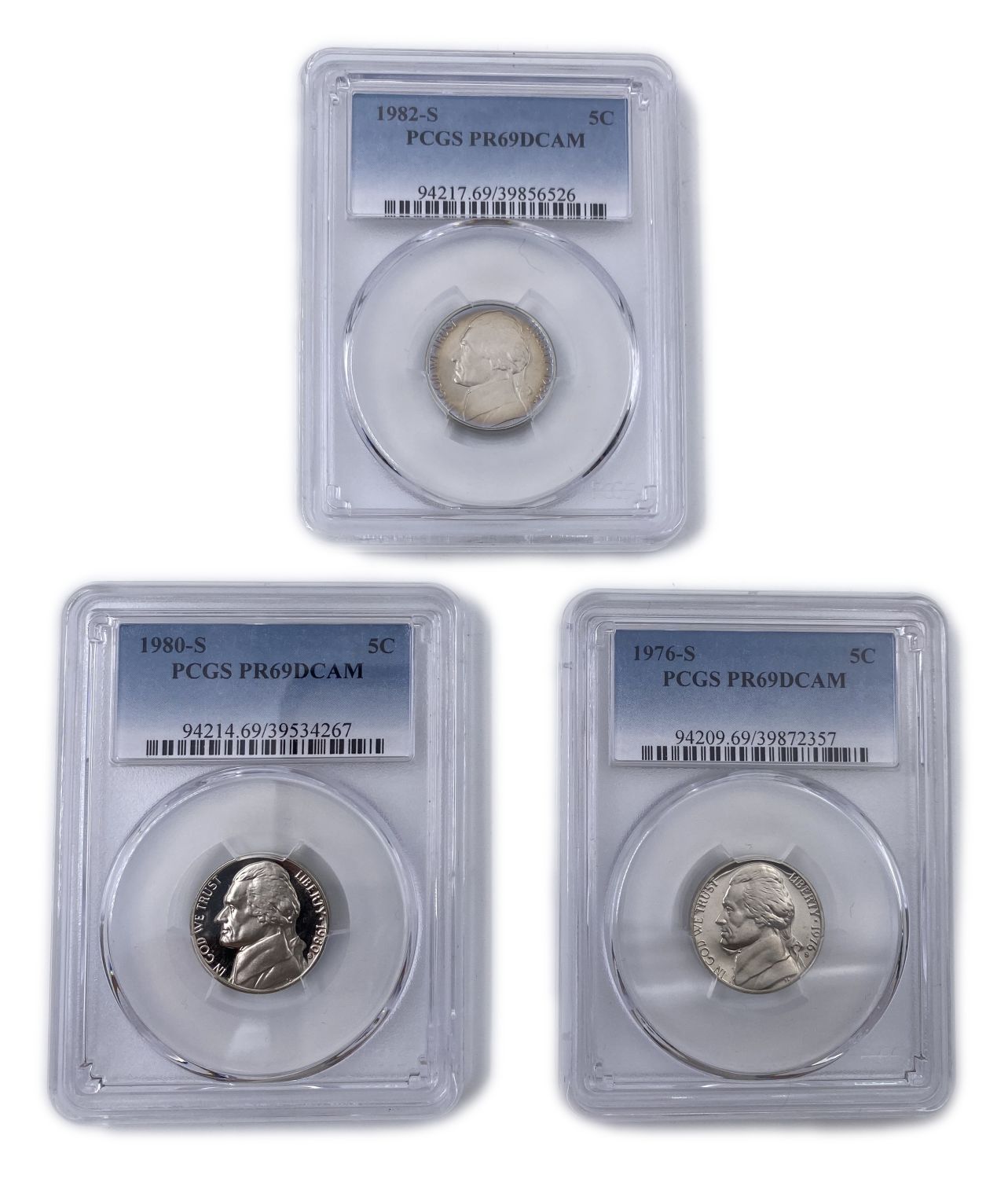 USA - Lot of 18 United States Coins graded by PCGS - Various Values, Extremely High gradings - 1 9