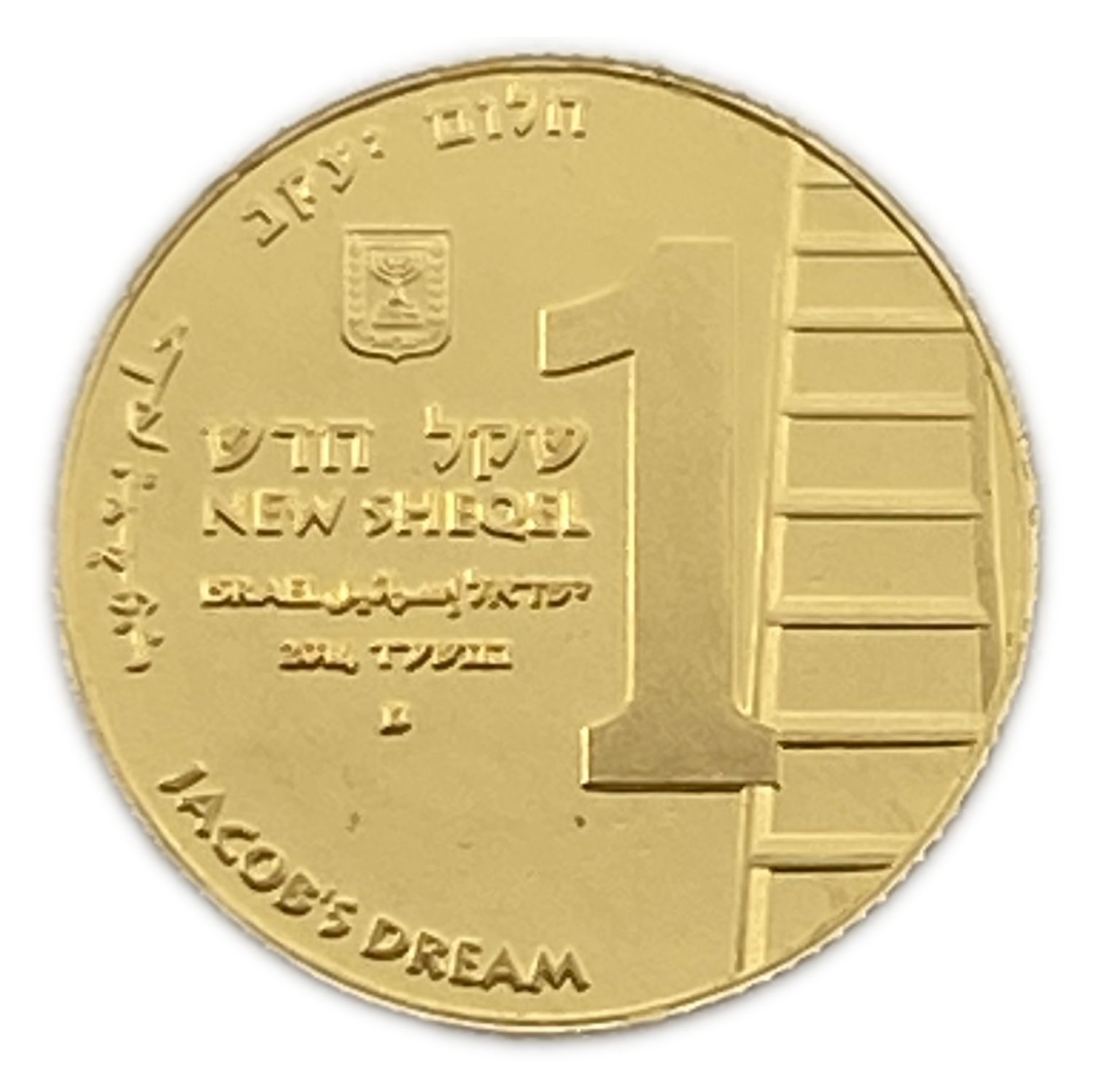 ISRAEL - SJACOB'S DREAM , BIBLICAL ART COIN 2014 - Gold 999 , 1.24 g, 13.92 mm
19th in the ... - 1 0