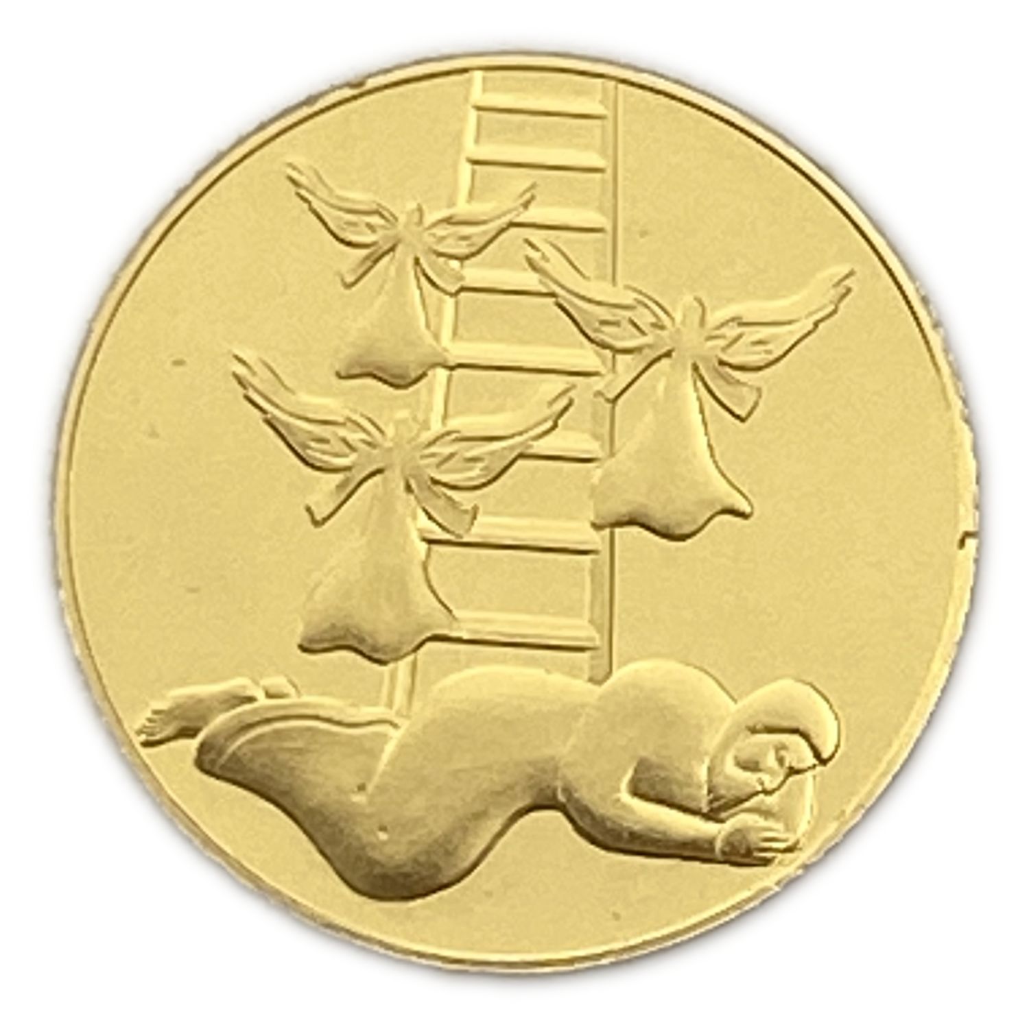 ISRAEL - SJACOB'S DREAM , BIBLICAL ART COIN 2014 - Gold 999 , 1.24 g, 13.92 mm
19th in the ... - 1 1