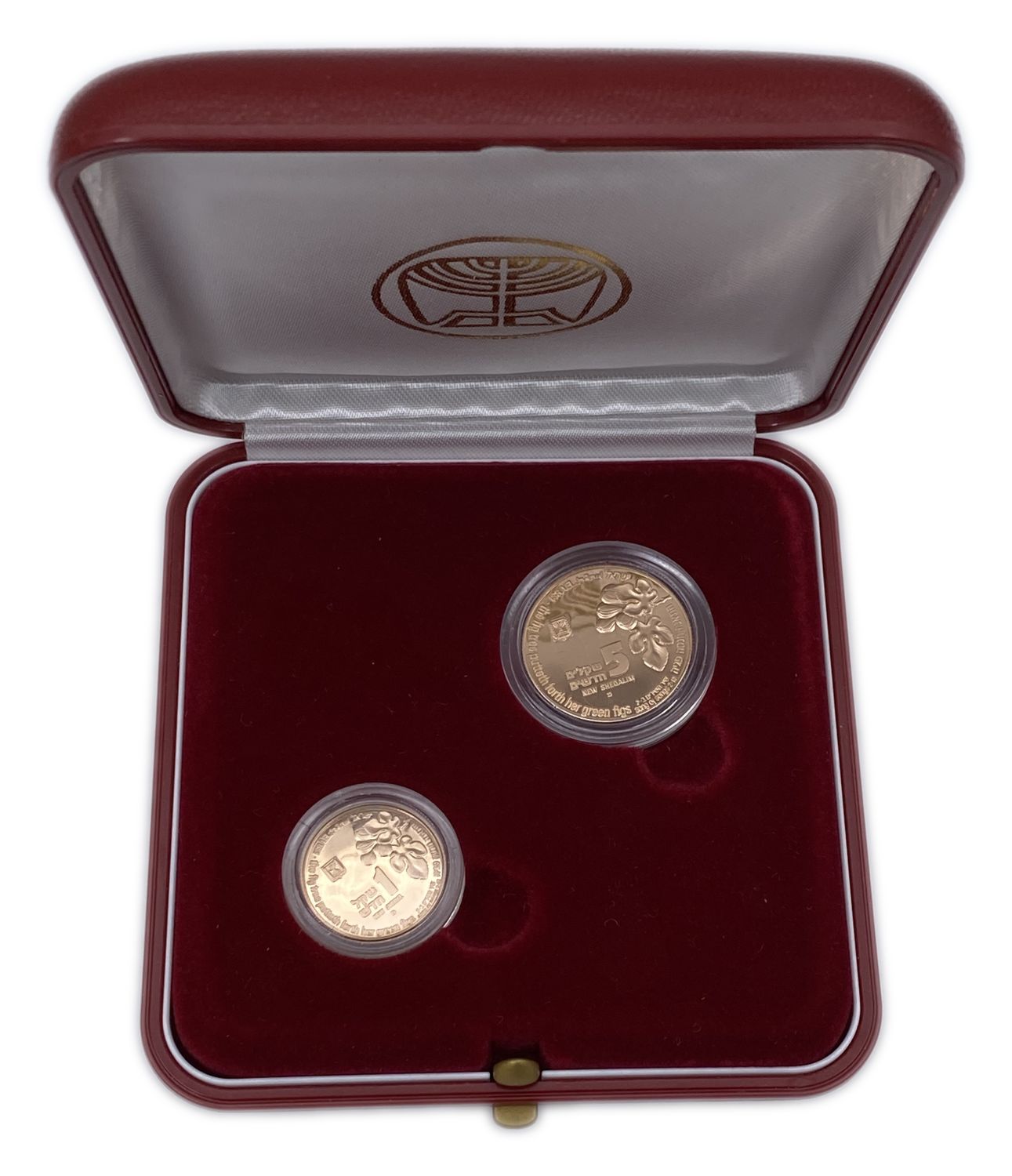 ISRAEL - Nightingale and Fig Coin 1996
1 Shekel : Gold 900, 3.46 g, 18 mm
5 ... - 1 0