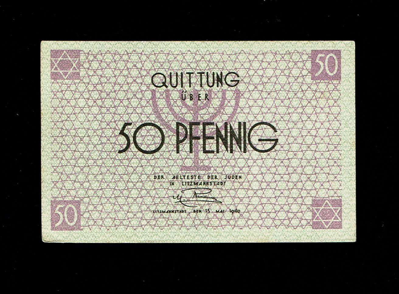 Holocaust concentration camps money - Poland - Pair banknotes of 50 pfenning 1940 - ghetto Lodz - AU
... - 1 3
