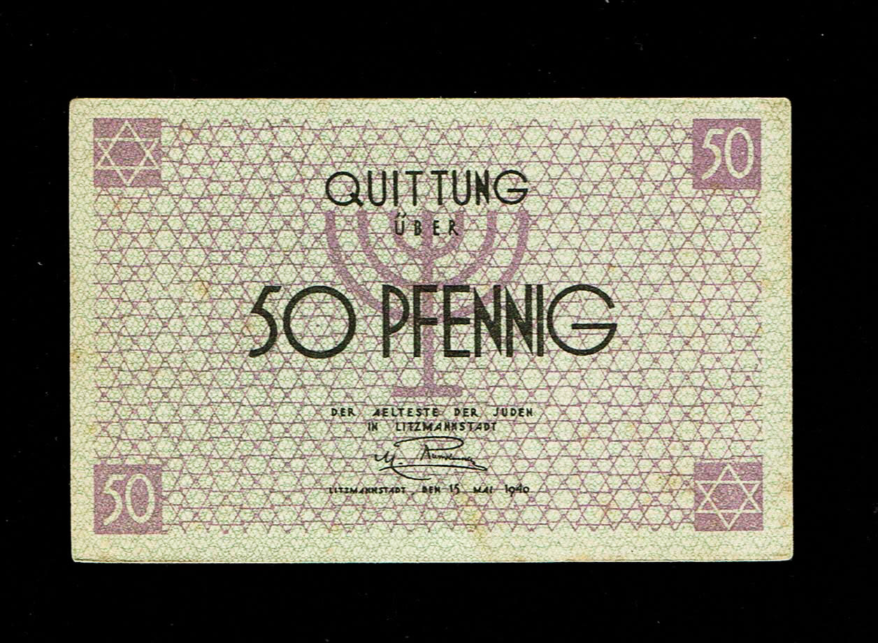 Holocaust concentration camps money - Poland - Pair banknotes of 50 pfenning 1940 - ghetto Lodz - AU
... - 1 1