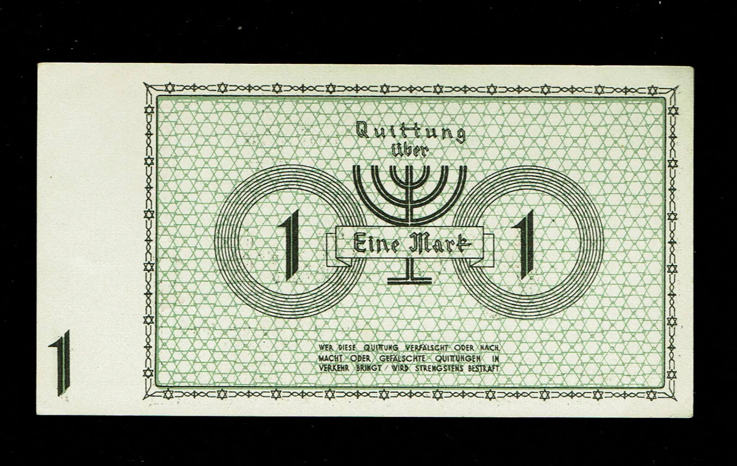Holocaust concentration camps money - Poland - Lot of 3 banknotes of 50 Pfenning, 1 and 20 Mark 1940 - ghetto ... - 1 4