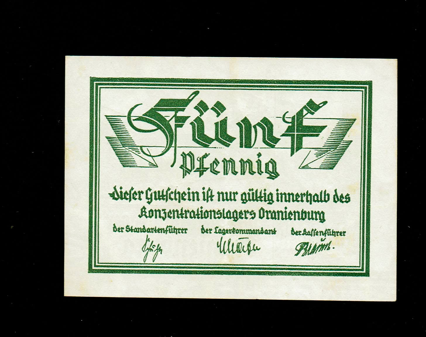 Holocaust and extermination camps banknotes - 5 March 1933 - AU - With Watermark - Rare
Oranienburg ... - 1 1