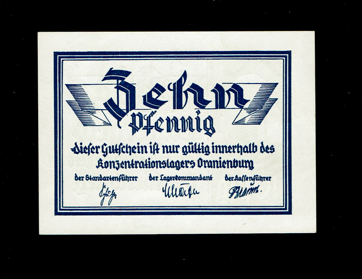 Holocaust and extermination camps banknotes - 10 March 1933 - AU-UNC - With Watermark - Rare
... - 1 1