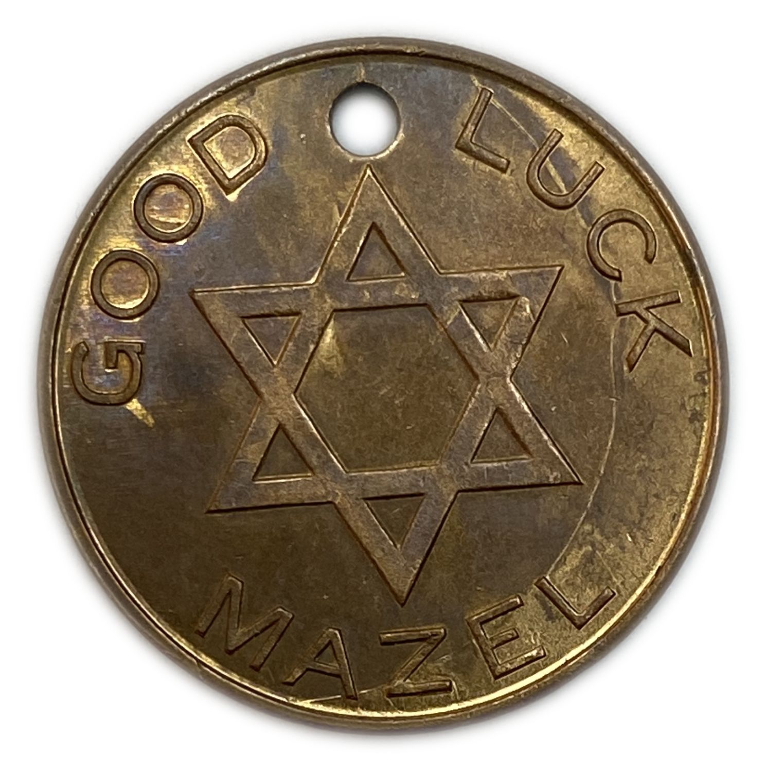 Judaica / Zionism - Good Luck token - Late 1940's - early 1950's
Star of David on one side and couple ... - 1 1