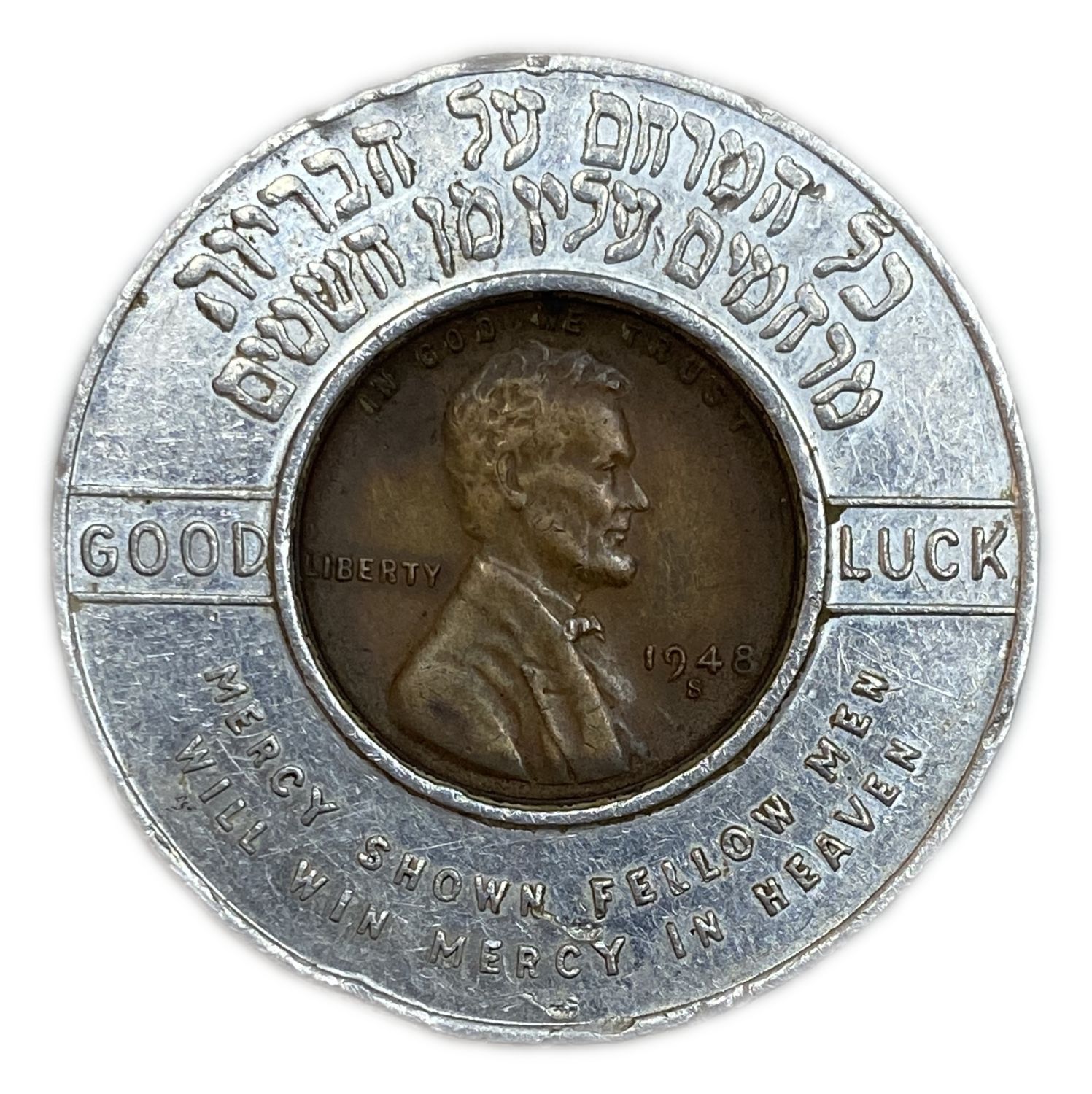 Judaica / Zionism - Token for luck - Mount Sinai Hospital
Obverse: In the center of the medal you ... - 1 0