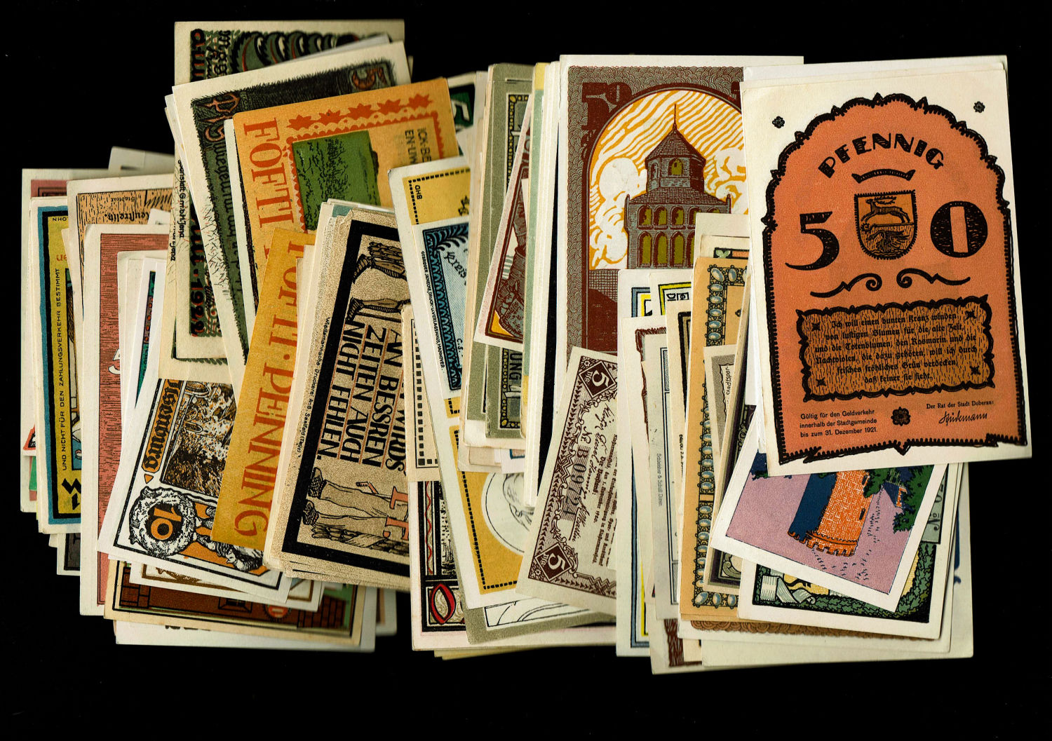 Germany - Large lot of about 197 "Notgalds" banknotes - 1920s-30s - F-AU
Special money issued by ... - 1 0