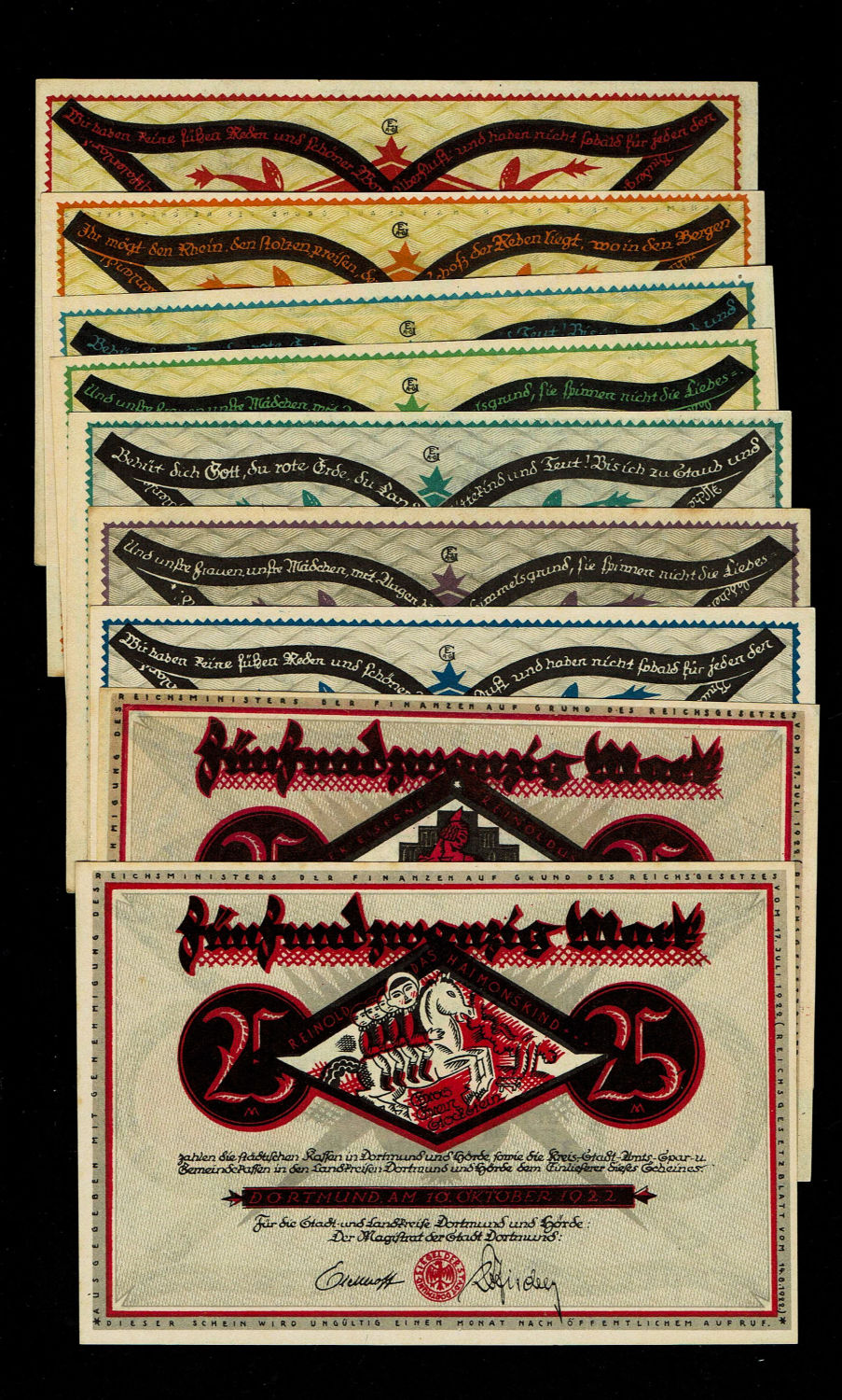 Germany - Lot of about 5 sets of "Notgalds" banknotes - 1910s-20s - F-AU
Special money issued by ... - 1 2