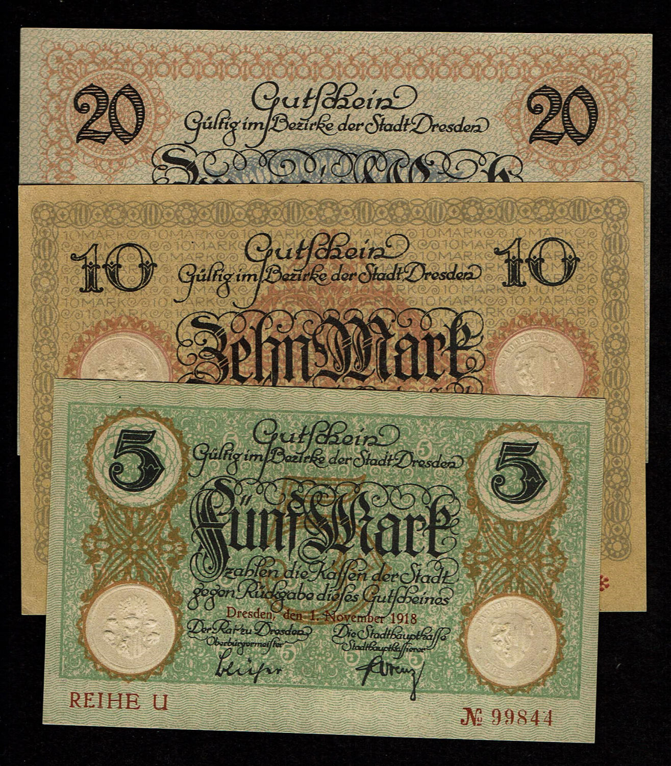 Germany - Lot of about 5 sets of "Notgalds" banknotes - 1910s-20s - F-AU
Special money issued by ... - 1 7