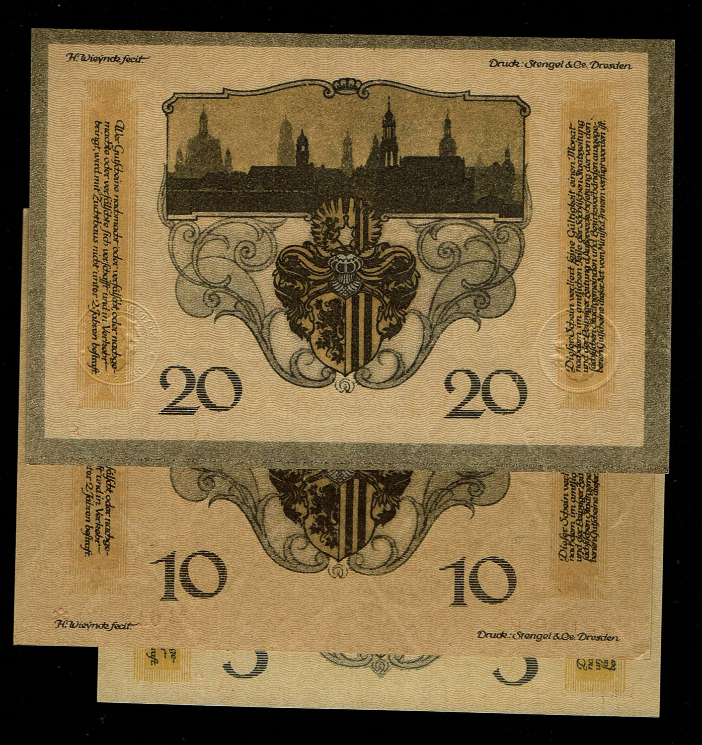 Germany - Lot of about 5 sets of "Notgalds" banknotes - 1910s-20s - F-AU
Special money issued by ... - 1 8