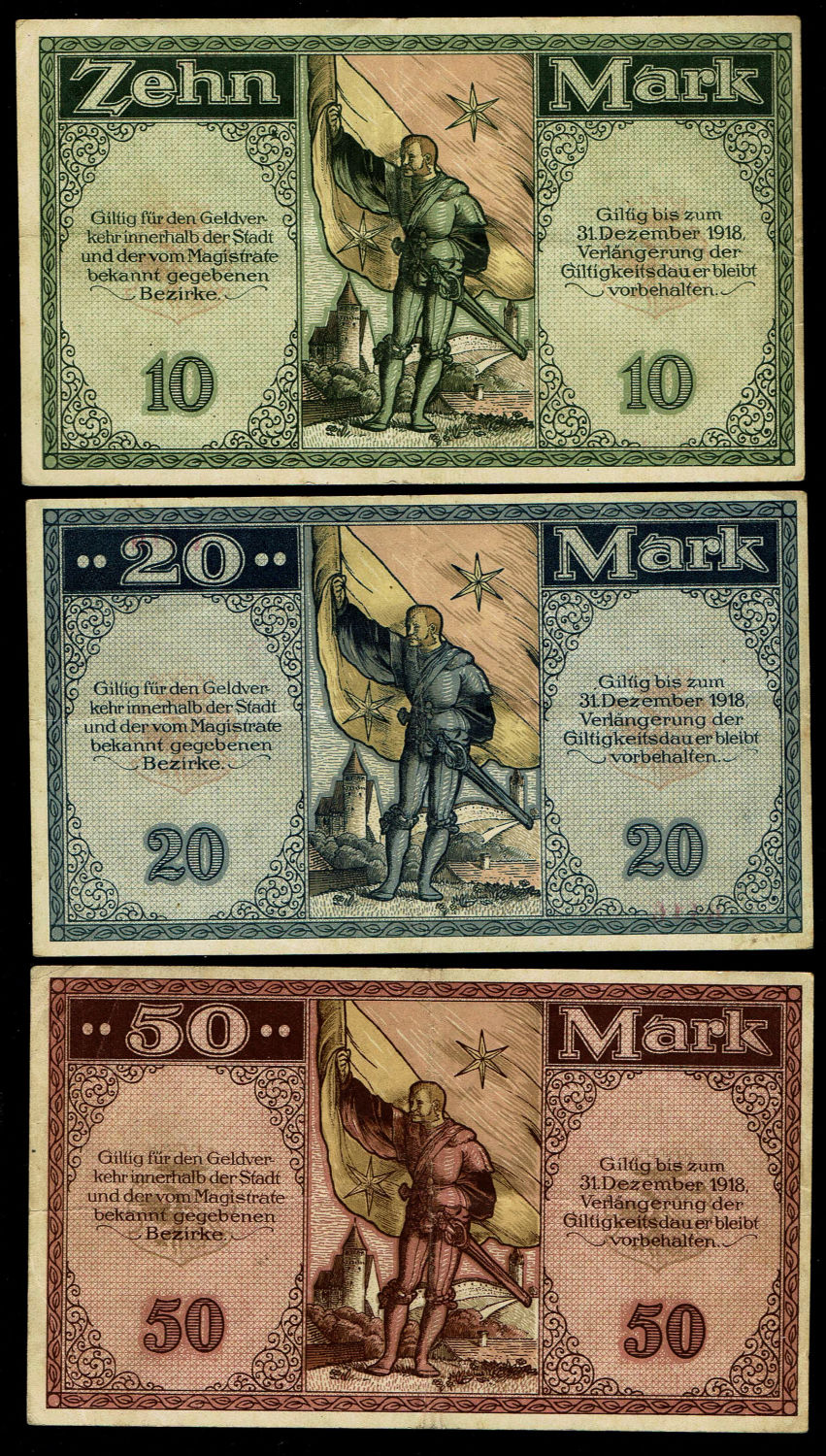 Germany - Lot of about 5 sets of "Notgalds" banknotes - 1910s-20s - F-AU
Special money issued by ... - 1 9