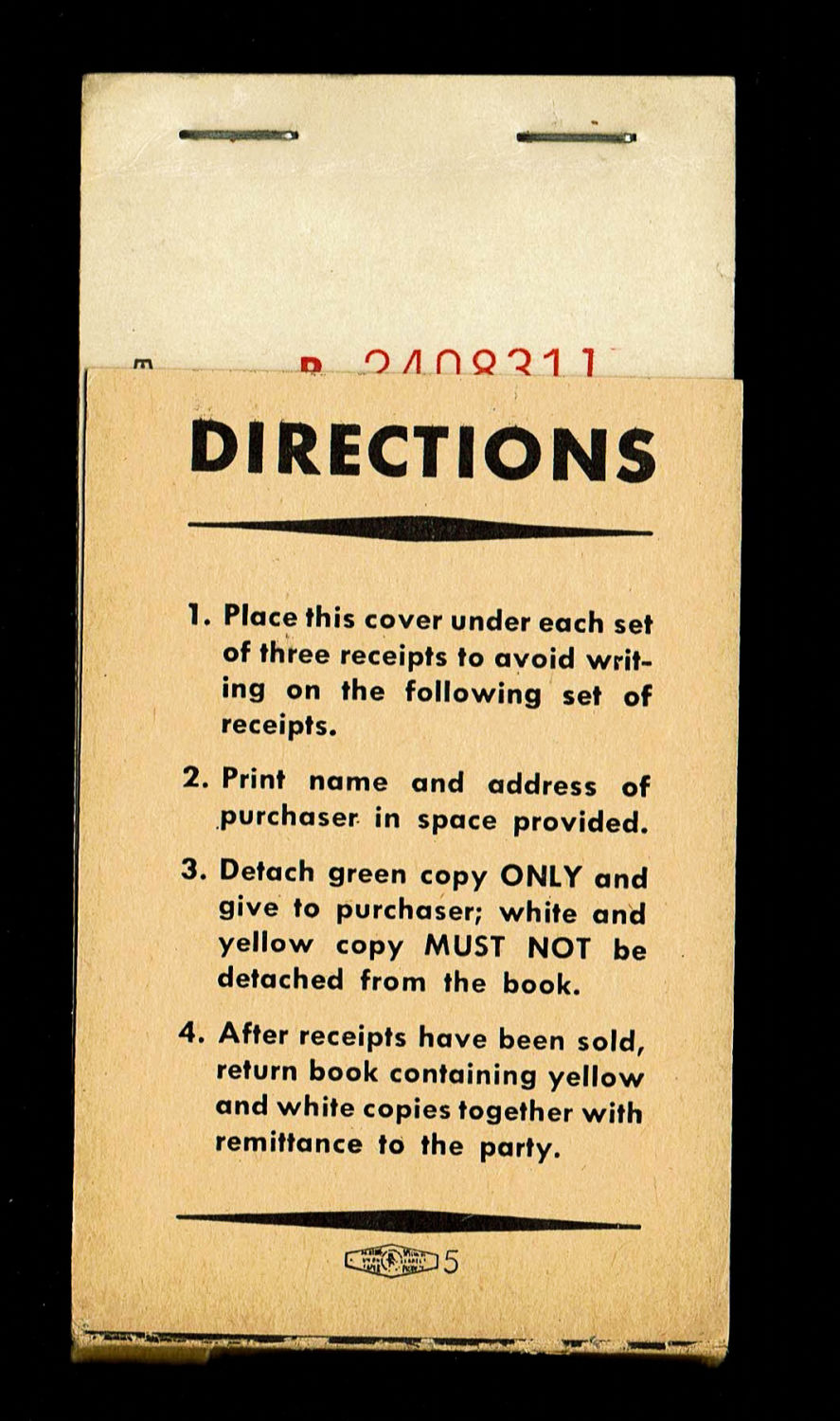 Israel - Judaica / Zionism - Complete Book of Temporary Receipts for Contribution to the Shekel - World ... - 1 2