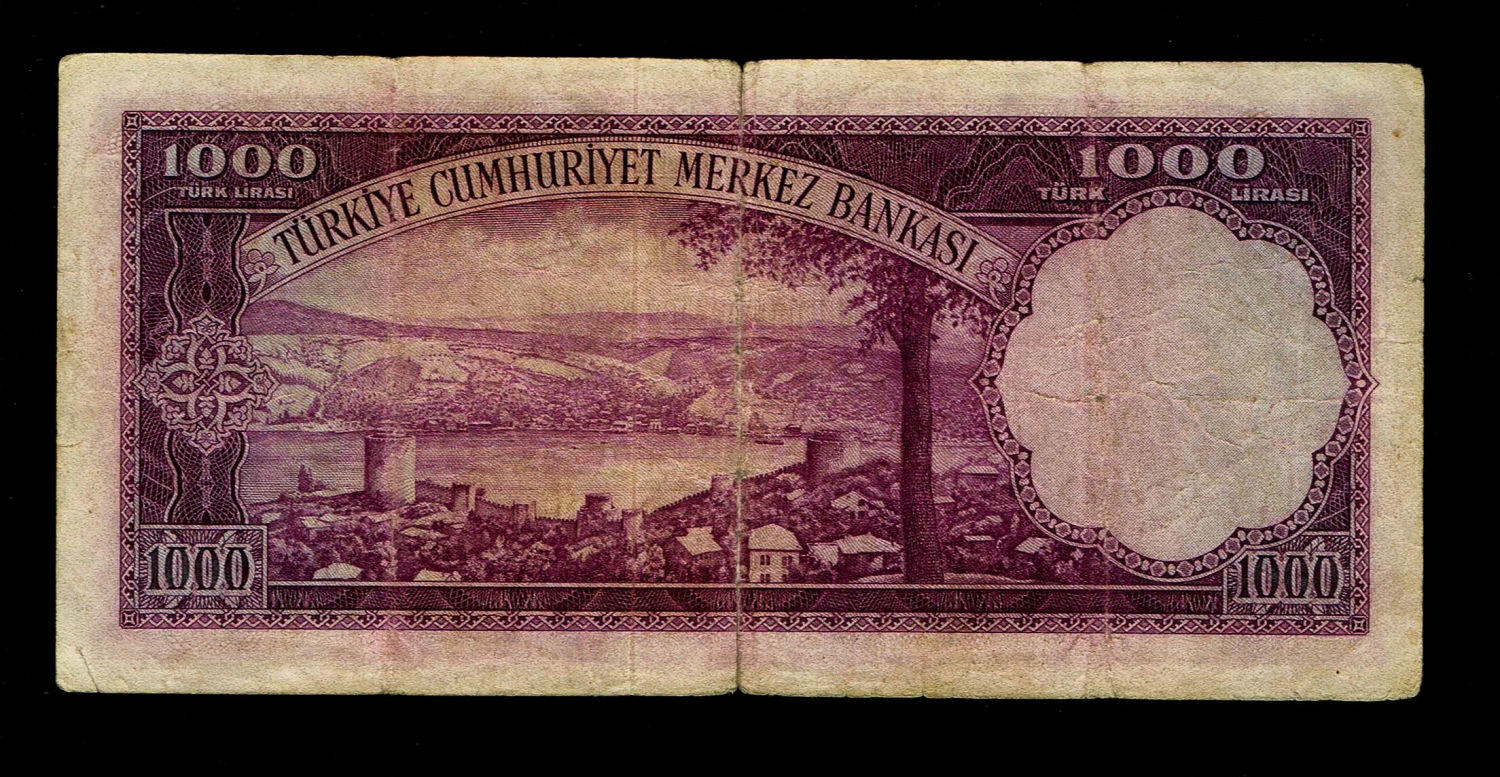 Turkey - 1,000 pounds (Lira) 1930 - F-VF - 1 1