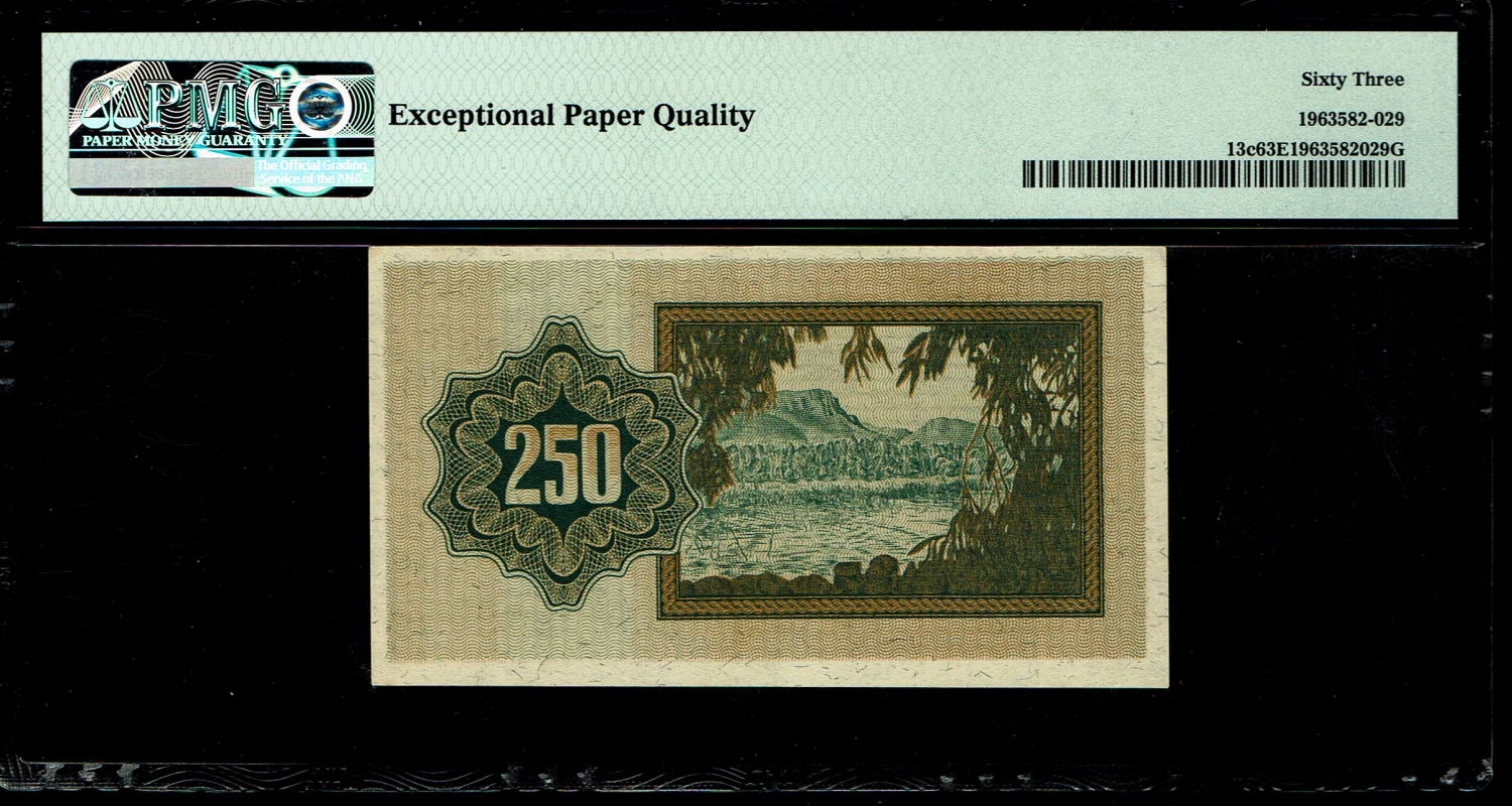 Israel - 250 Prutah 1952 - PMG 63, 64 EPQ - Consecutive numbers - Prefix B
In 1952 it was decided to ... - 1 4