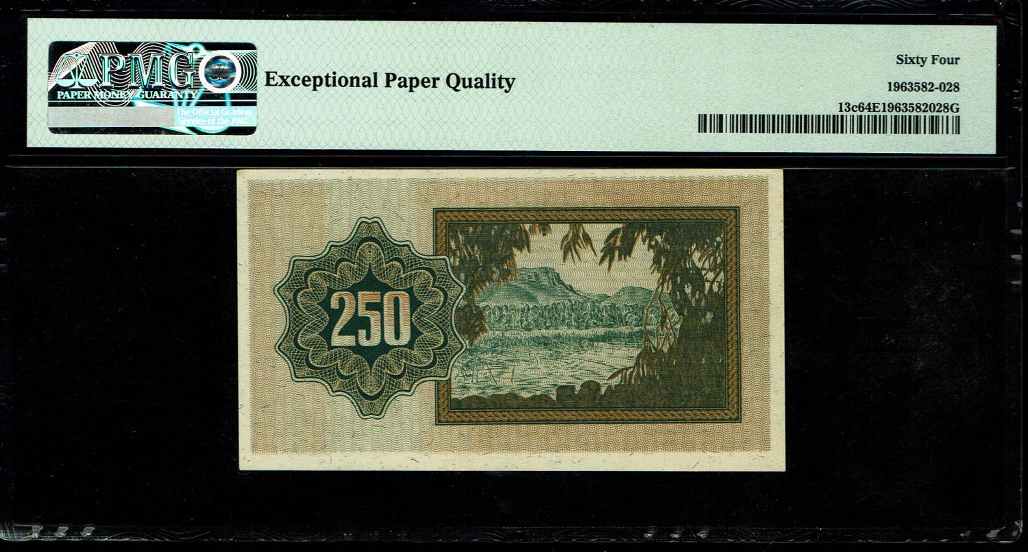 Israel - 250 Prutah 1952 - PMG 63, 64 EPQ - Consecutive numbers - Prefix B
In 1952 it was decided to ... - 1 2