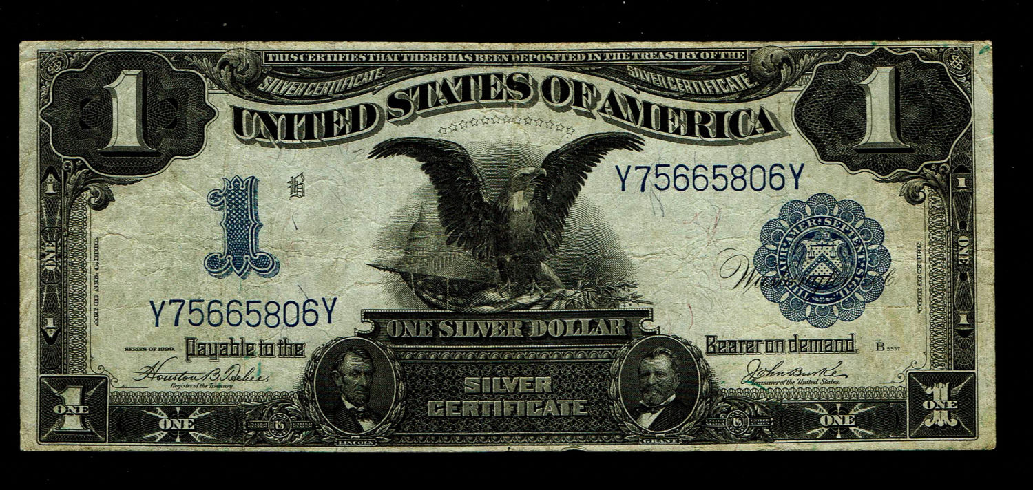 USA - 1 dollar - "Black Eagle" - 1899
The United States one-dollar bill ($1) since 1876 has been ... - 1 0
