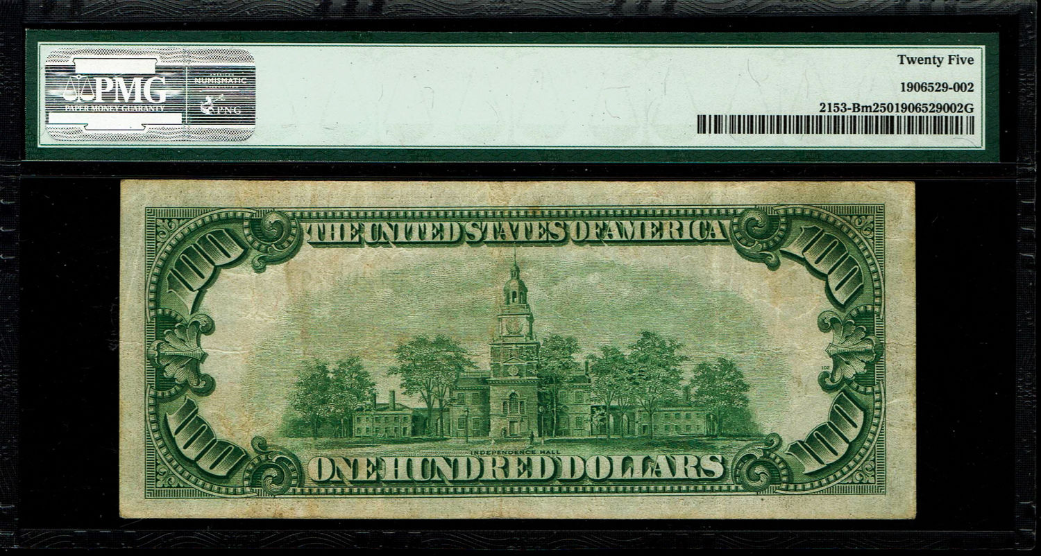 USA - 100 Dollars 1934 - PMG 25
The dollar (or US dollar, also known as the US dollar or US dollar) ... - 1 1