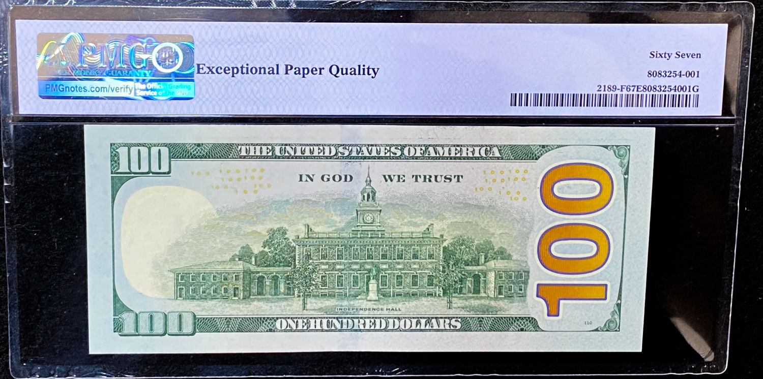 USA - 100 Dollar 2017 - PMG 67 EPQ
The dollar (or US dollar, also known as the US dollar or US ... - 1 1