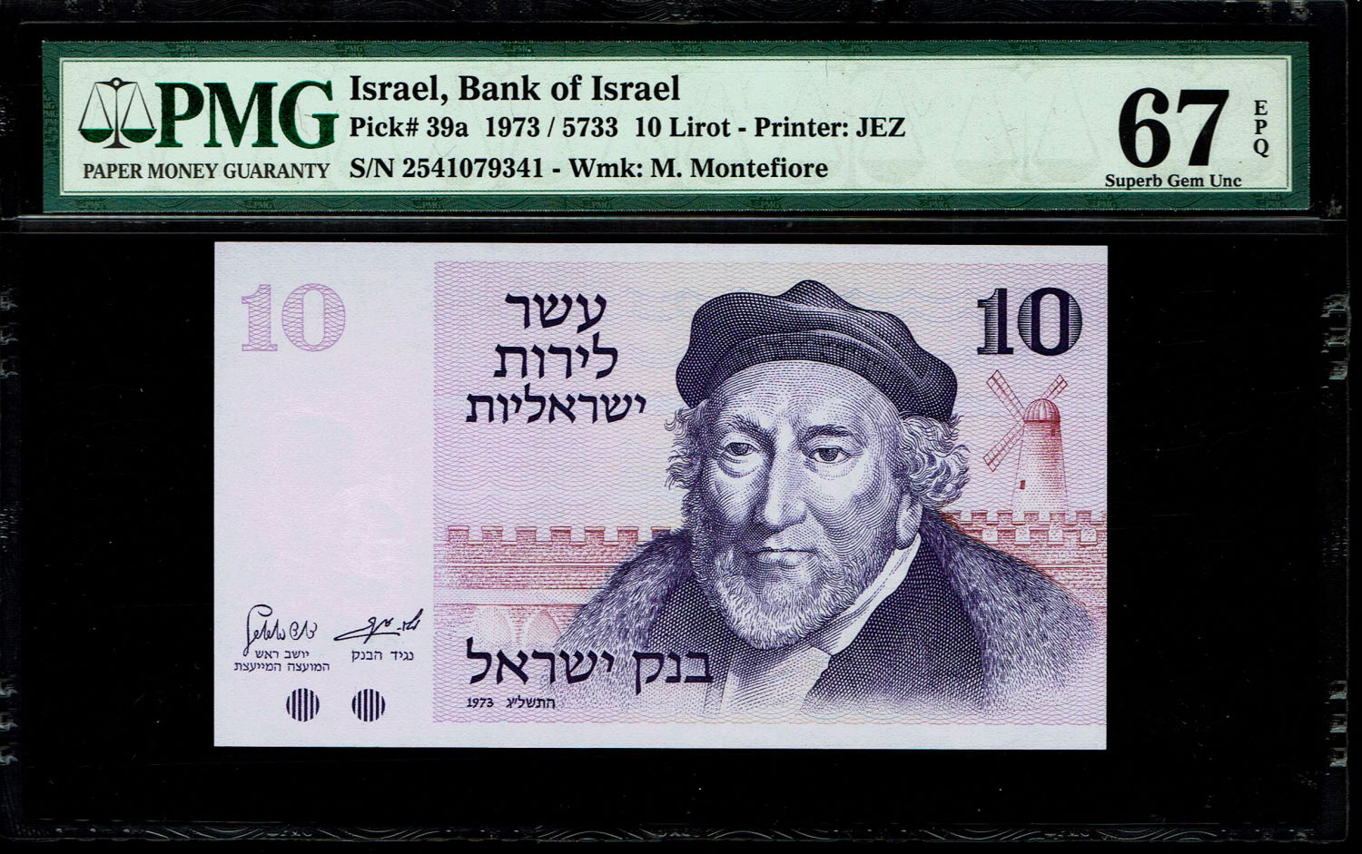 Israel -Lot of 11 Banknotes 10 Lirot 1973 - PMG 67 EPQ
The Gates series is the latest in Israeli ... - 1 5