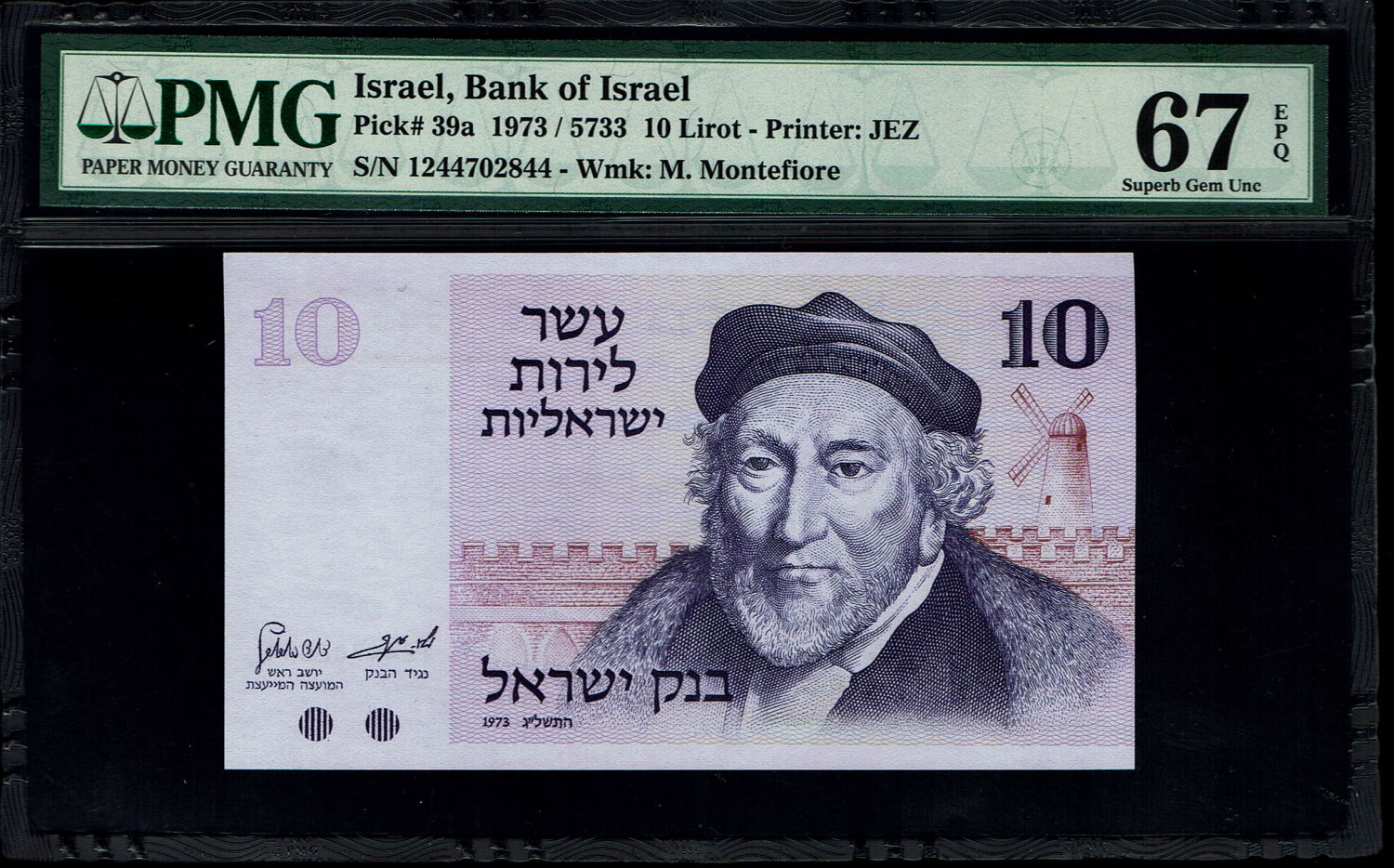 Israel -Lot of 11 Banknotes 10 Lirot 1973 - PMG 67 EPQ
The Gates series is the latest in Israeli ... - 1 3