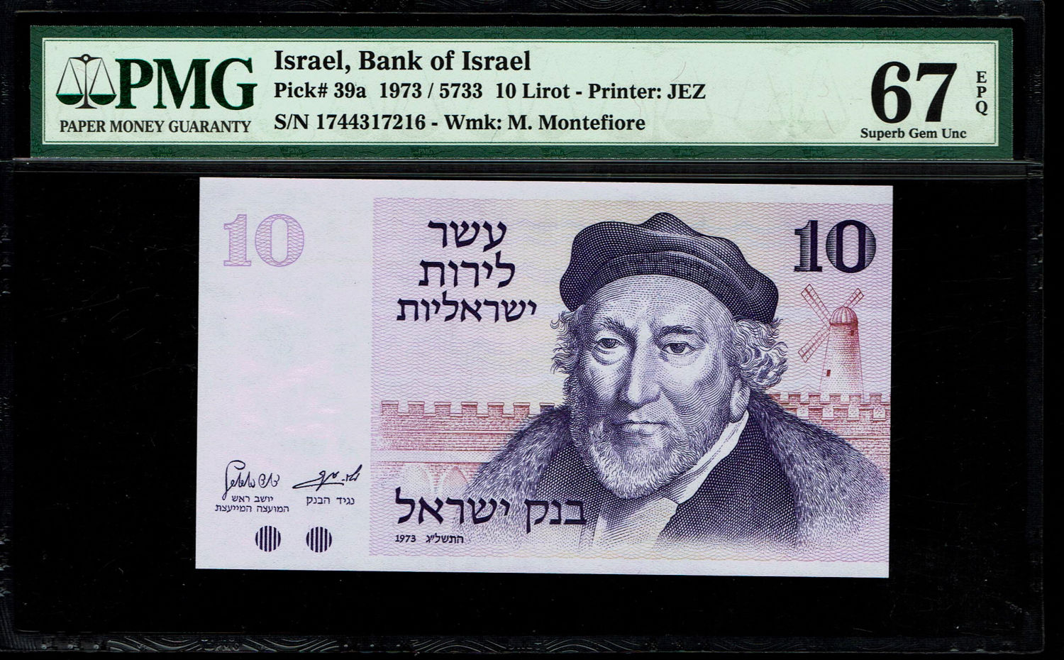 Israel -Lot of 11 Banknotes 10 Lirot 1973 - PMG 67 EPQ
The Gates series is the latest in Israeli ... - 1 19