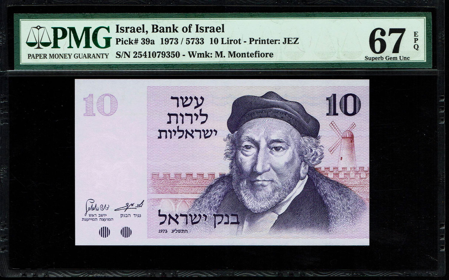 Israel -Lot of 11 Banknotes 10 Lirot 1973 - PMG 67 EPQ
The Gates series is the latest in Israeli ... - 1 21