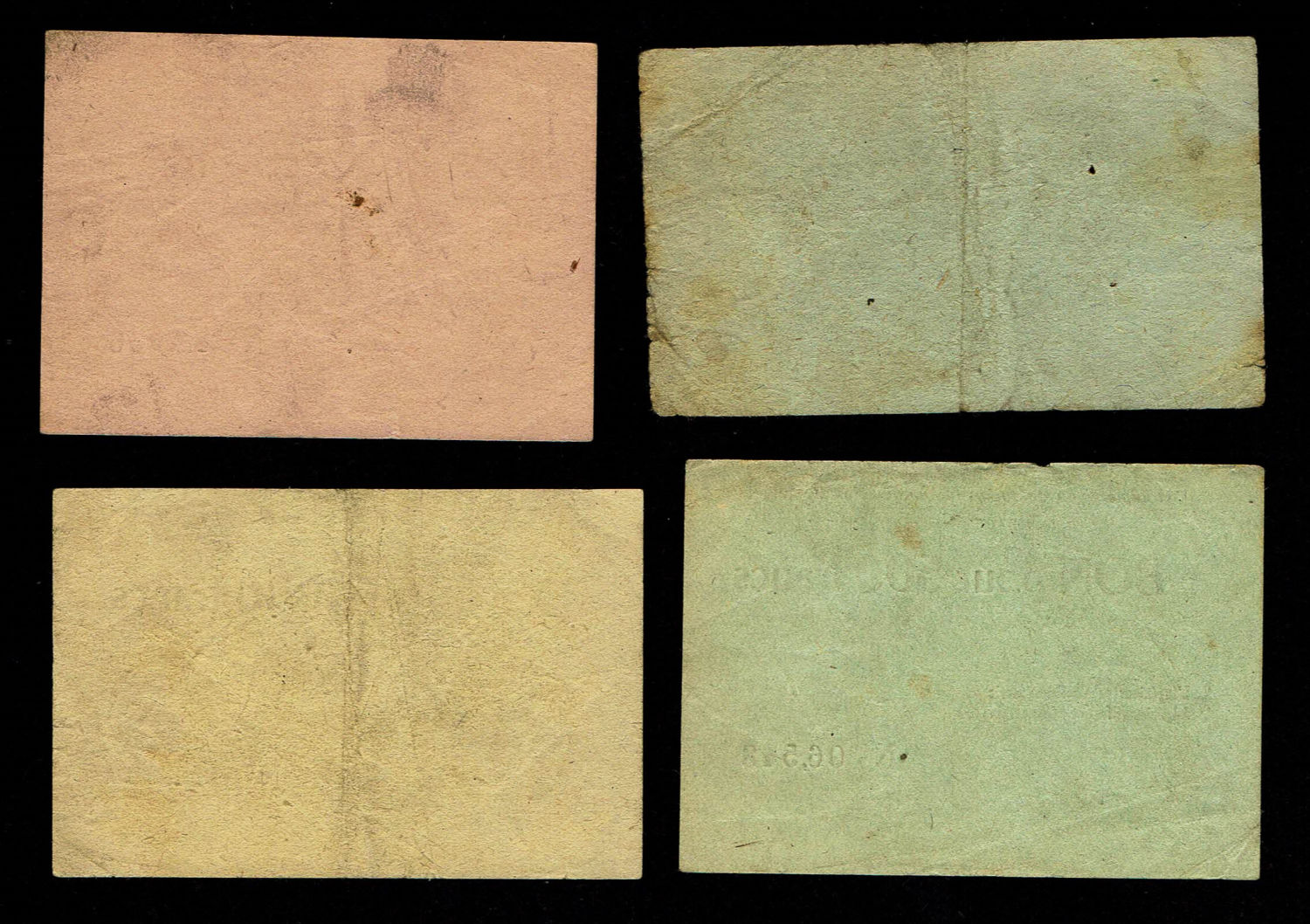 Holocaust concentration camps money - France - 50, 100, 500 and 1,000 francs 1945-1948 - Prisonniers de ... - 1 1