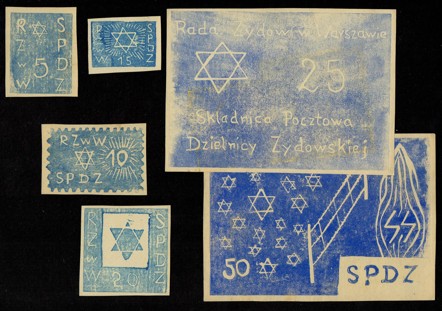Holocaust concentration camps money - Poland - Warsaw, complete set of ghetto warsaw.