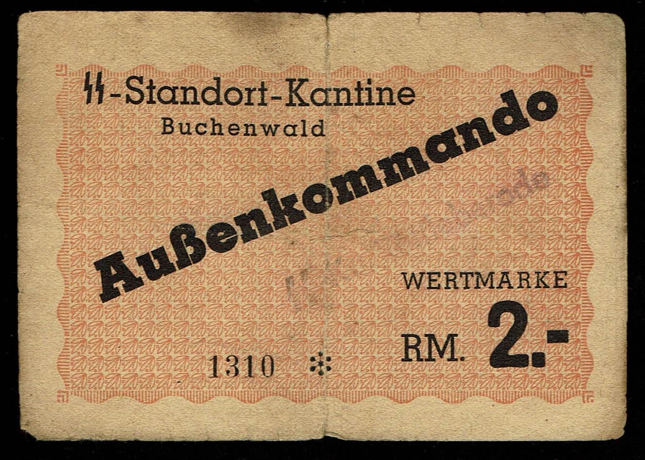 Holocaust concentration camps money - Germany - 2 mark 1937-1944 - Buchenwald camp - F-VF