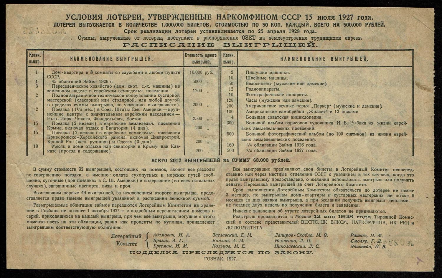 Russia – Lot of 6 Ozt lottery tickets, the lottery was on land where participants could settle – Russian and ... - 1 6