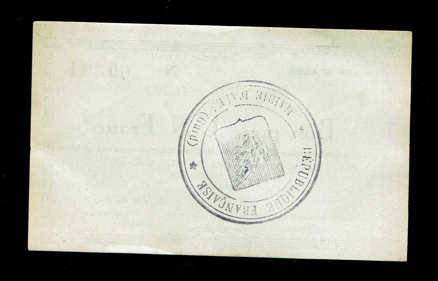 Holocaust concentration camps money - France - 1 Francs 1940 - Voucher For 1 Franc Refugee Service - 1 1