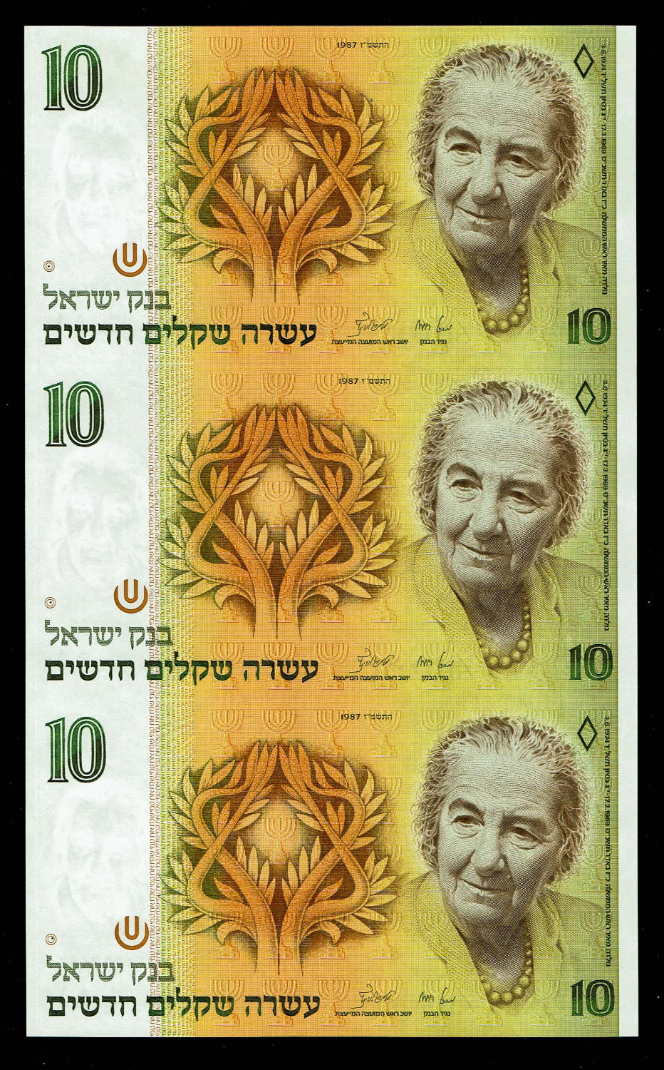 Israel - 10 New Shekel 1987 - UNC - 1 0