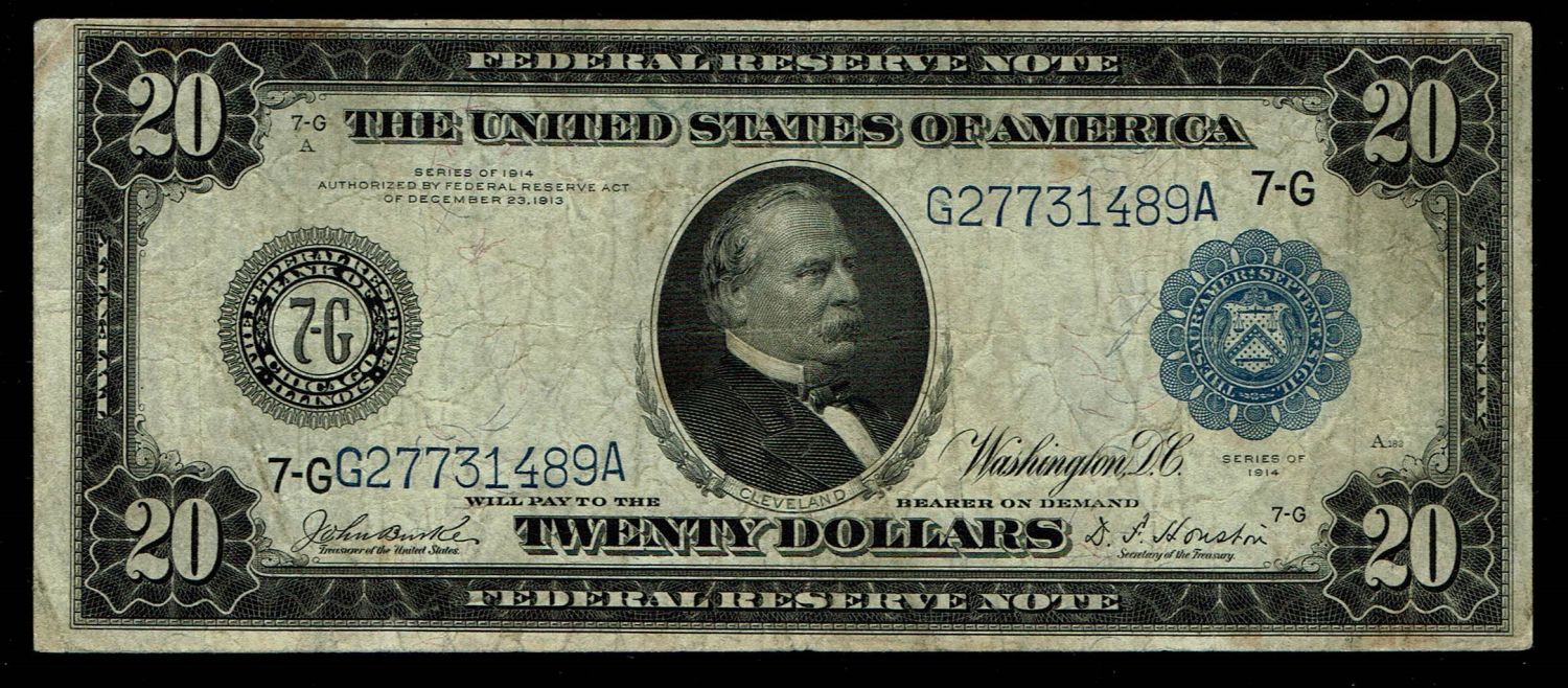 USA - 20 Dollars 1914 - F - 1 0