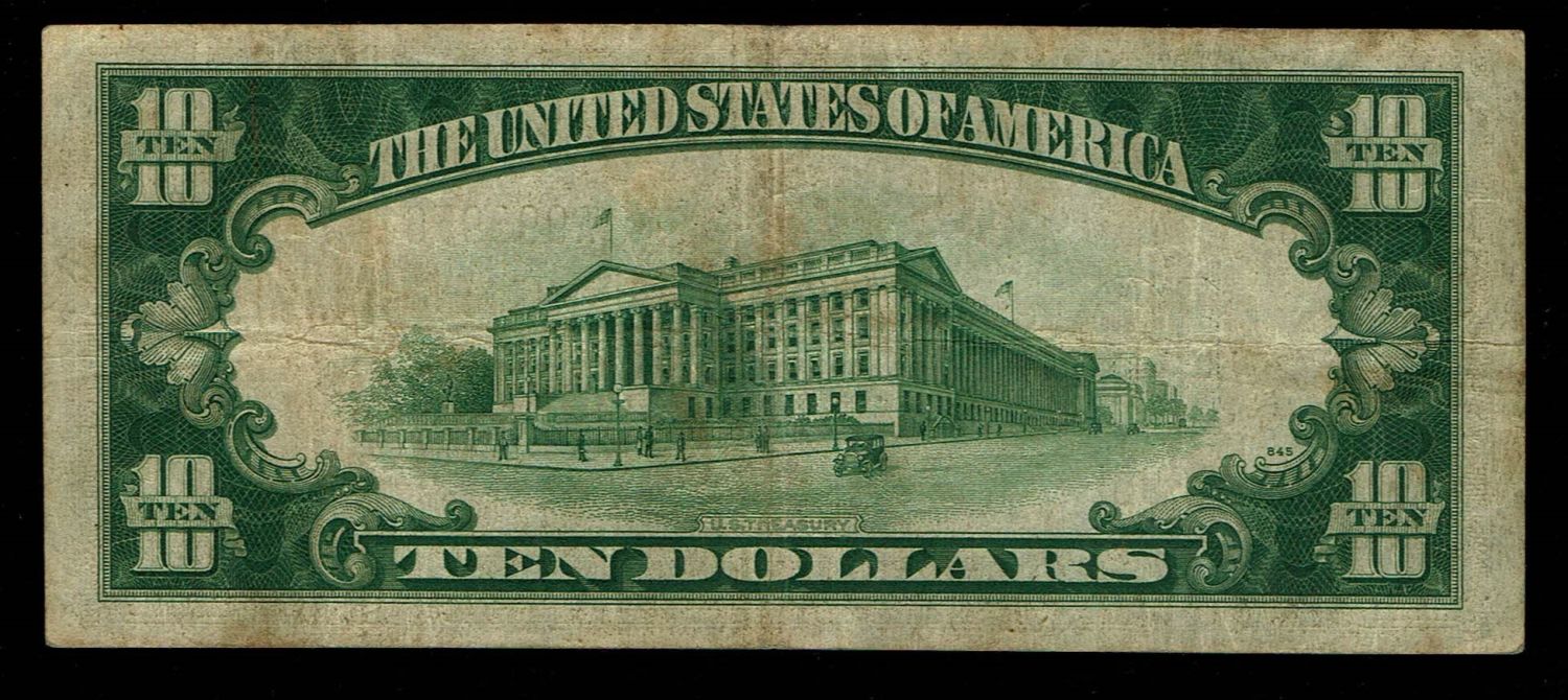 USA - 10 Dollars 1934 - F - Gold certificate - 1 1