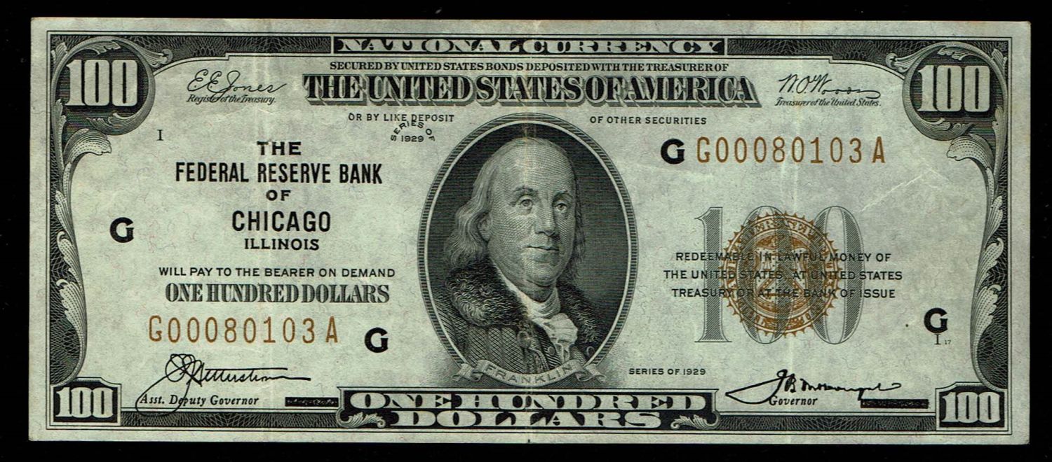 USA - 100 Dollar 1929 - VF - 1 0