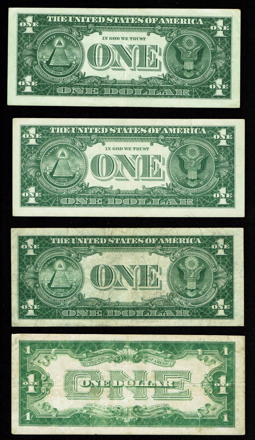 USA - Lot of 15 banknotes of 1 and 2 Dollars from different years - VF - 1 2