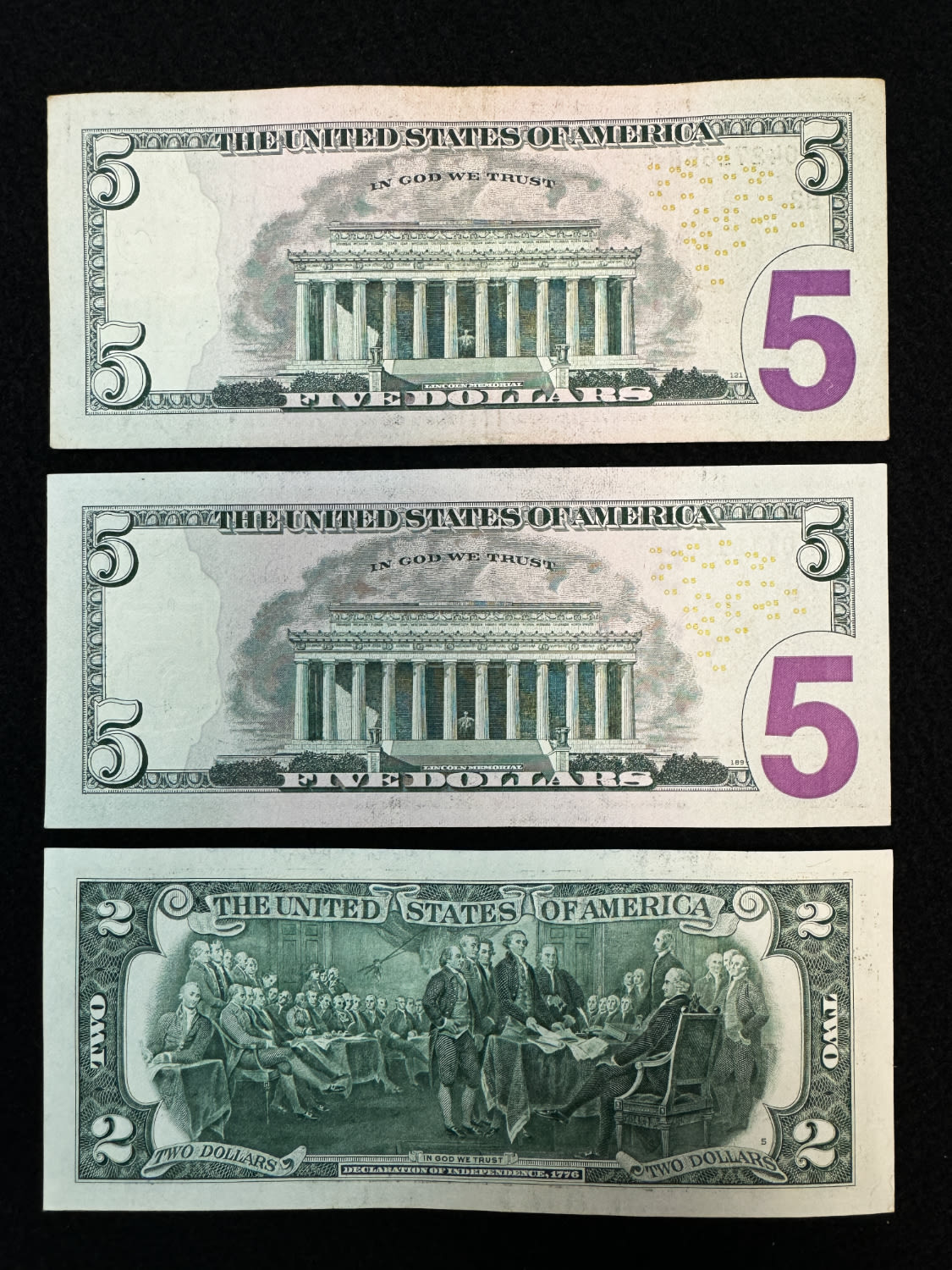 USA - Lot of 6 Banknotes of 1, 2 and 5 Dollars, different years - All with a star - VF - 1 4