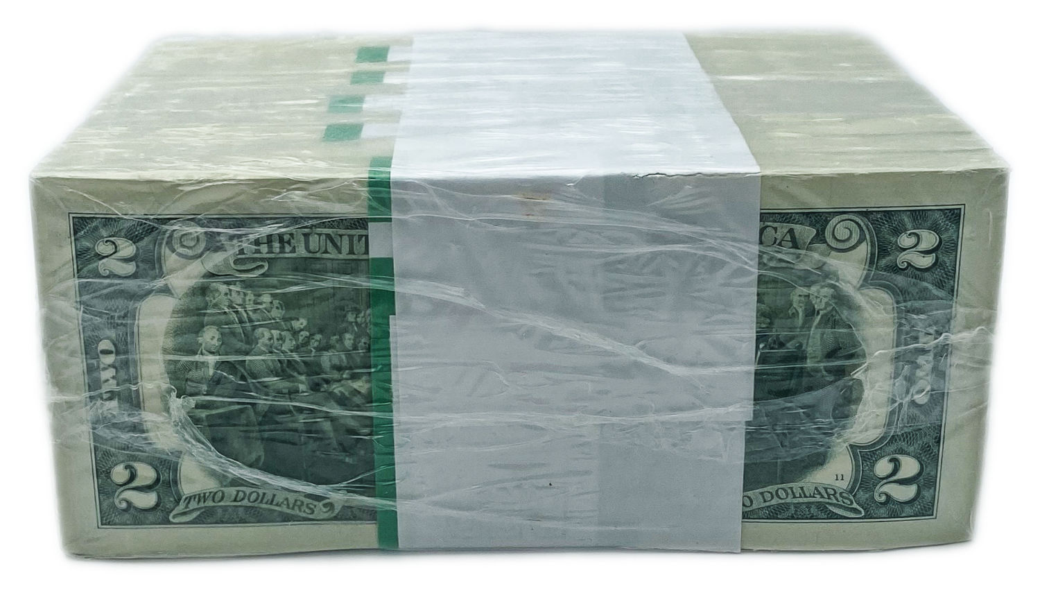 USA - Bundle of 1000 banknotes of 2 Dollar 2017, in original packaging (10 packs of 100 bills) - UNC - 1 2