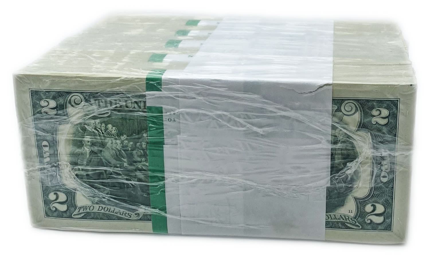 USA - Bundle of 1000 banknotes of 2 Dollar 2017, in original packaging (10 packs of 100 bills) - UNC - 1 2