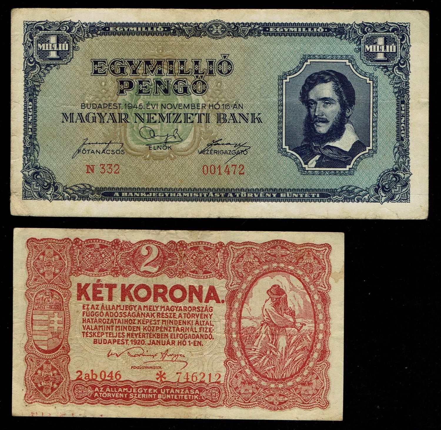World - A group of 8 banknotes from several European countries, different conditions and years - 1 4