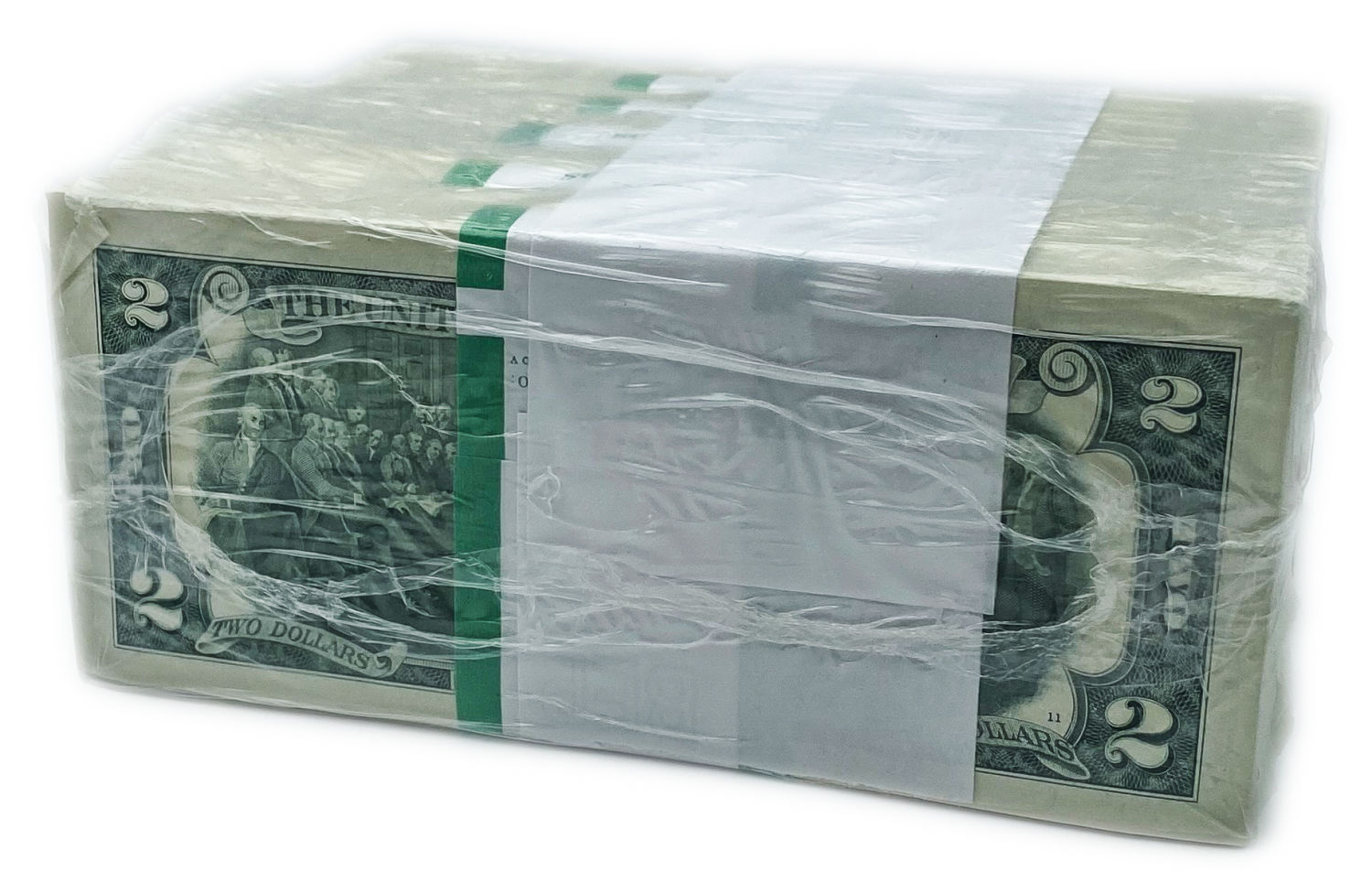 USA - Bundle of 1000 banknotes of 2 Dollar 2017, in original packaging (10 packs of 100 bills) - UNC - 1 2