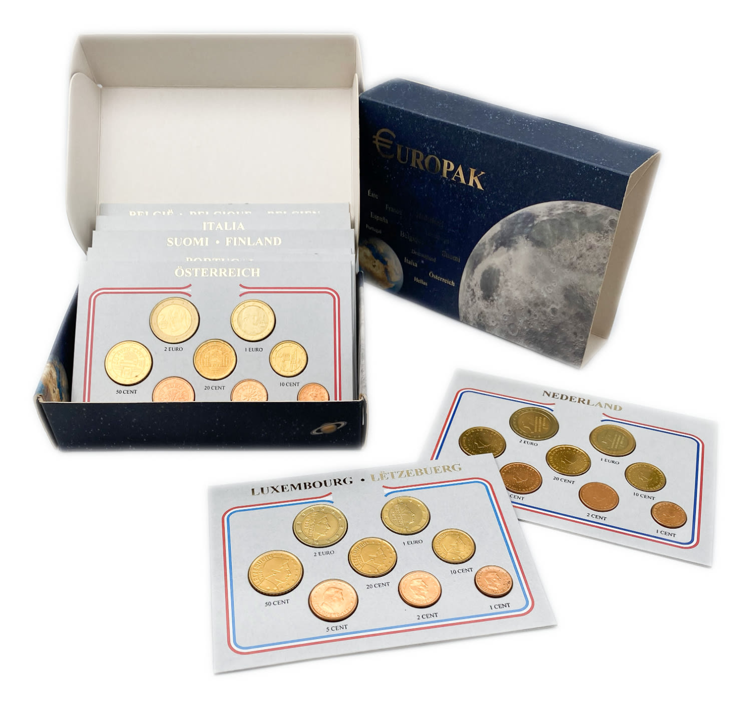 Europe - Lot of 12 sets of Euro coins, different countries - UNC Conditions