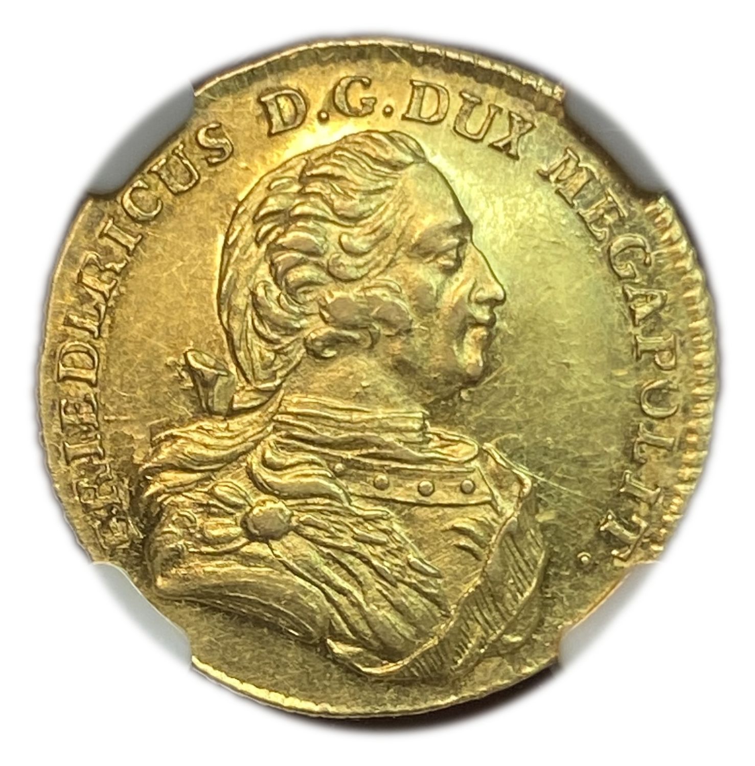 Germany - Mecklenburg-Schwerin, Duchy of Mecklenburg-Schwerin 2 Thalers 1782 - NGC MS 61 - Frederick II - Gold 875 ...
