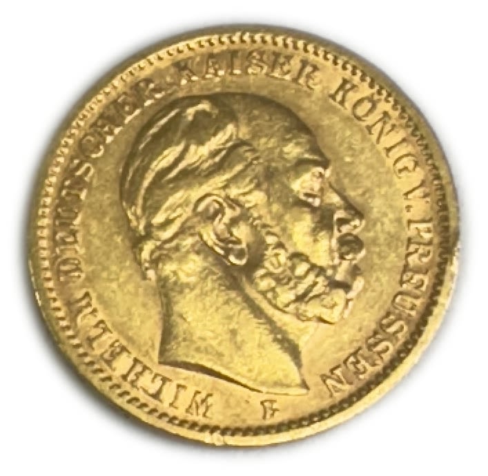 Germany Prussia – 20 Mark 1873 – Wilhelm I – Gold 900, 7.95g, 22mm - 1 1